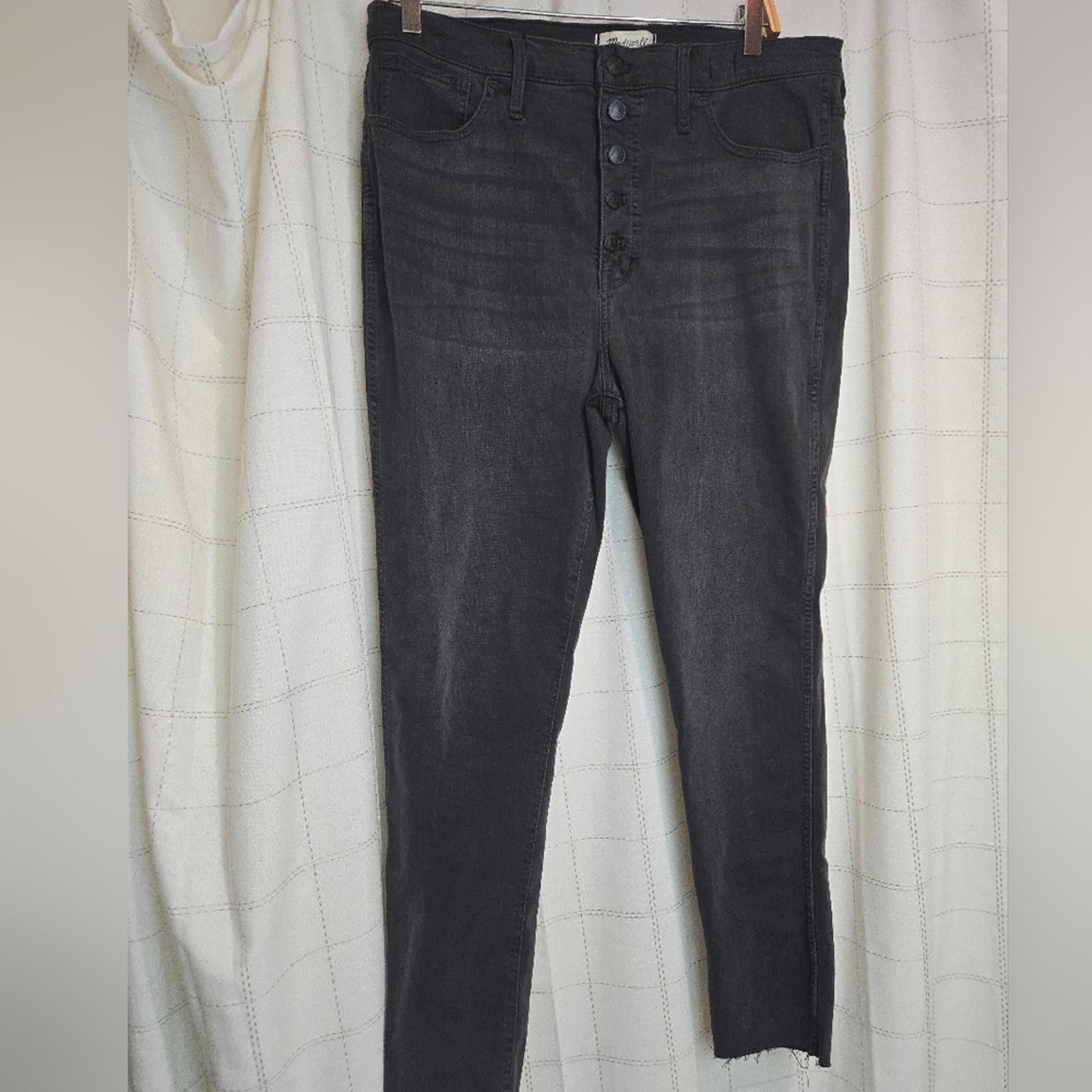 Madewell Madewell 10" High Rise Button Front Skinny Jeans Size 32" / US 10 / IT 46 - 2 Thumbnail