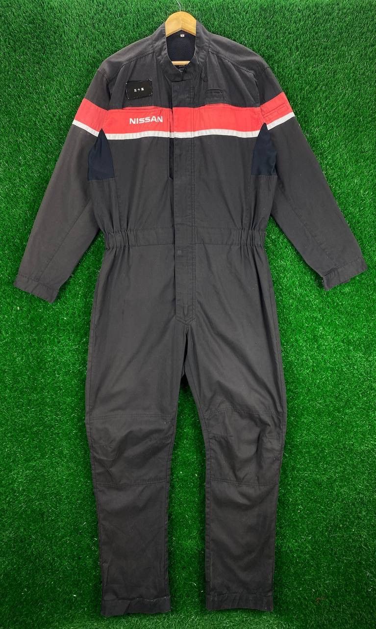 Japanese Brand Vintage Nissan Workwear Coverall Overalls Jumpsuits Size US 31 - 1 Thumbnail