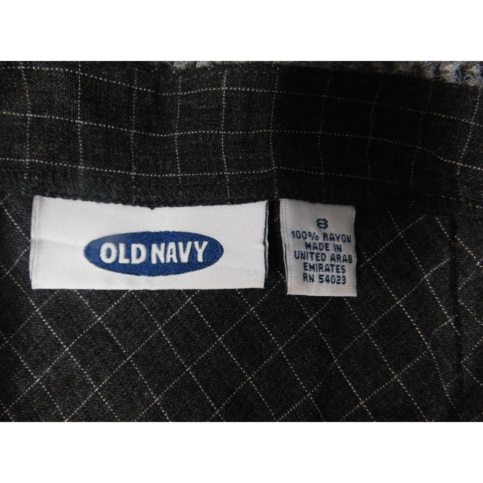 Old Navy Old Navy Skirt Womens 8 Gray Plaid A-Line Knee Length Casual Cotton Canvas Zipper Lined Regular Mid 8 Gray Size 30" / US 8 / IT 44 - 6 Thumbnail