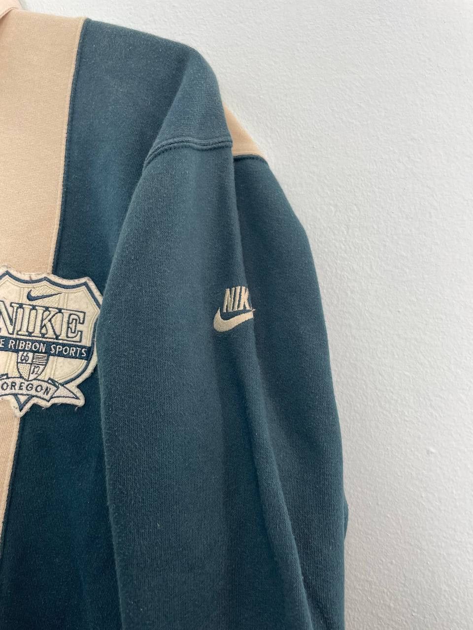 Nike × Vintage Nike Cream Embroidered Spell Out Shirt Size US S / EU 44-46 / 1 - 5 Thumbnail