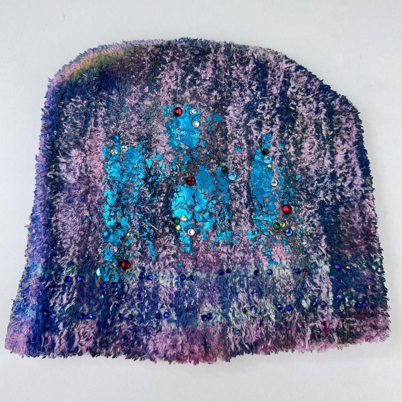 Other ASTROBOI* 'Pixie Wasteland' Pink Ribbed Rhinestone Beanie Size ONE SIZE - 2 Thumbnail