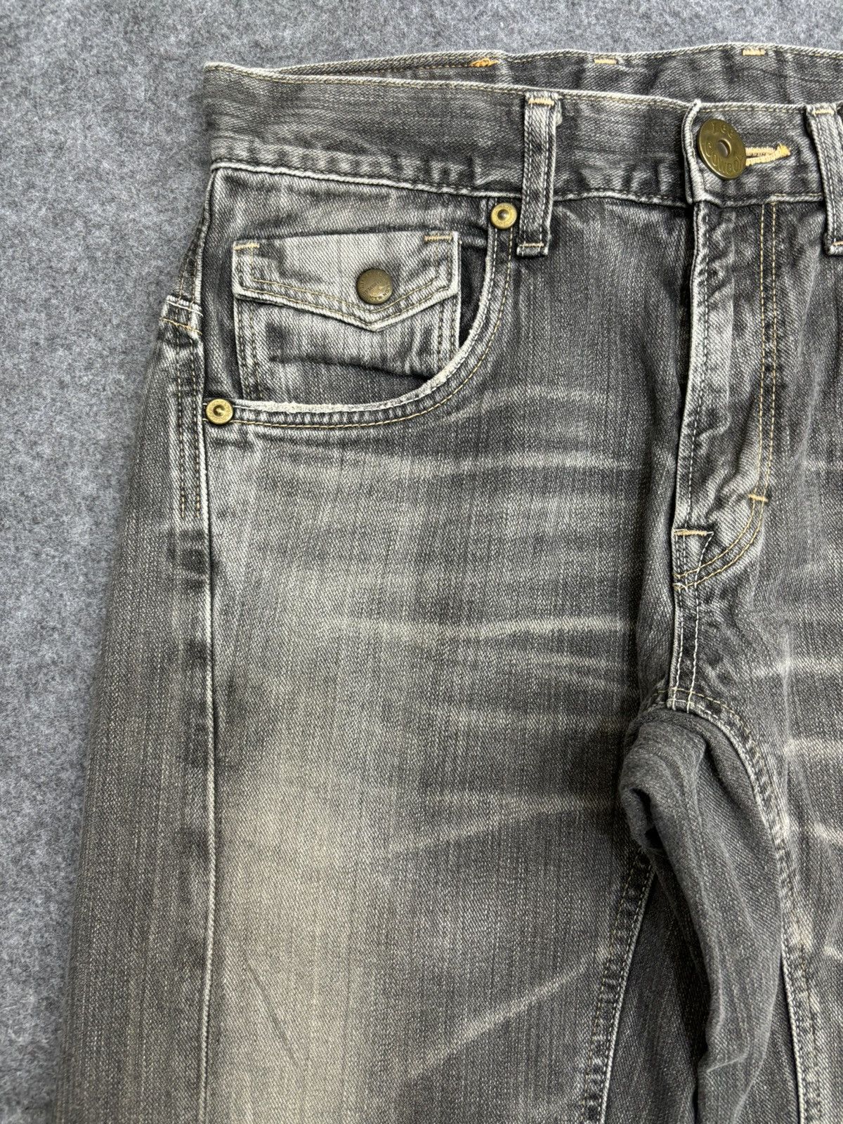 Lee 💥Insane 90s Style💥Lee Cowboy Black Wash Fades Denim F560 Size US 31 - 5 Thumbnail