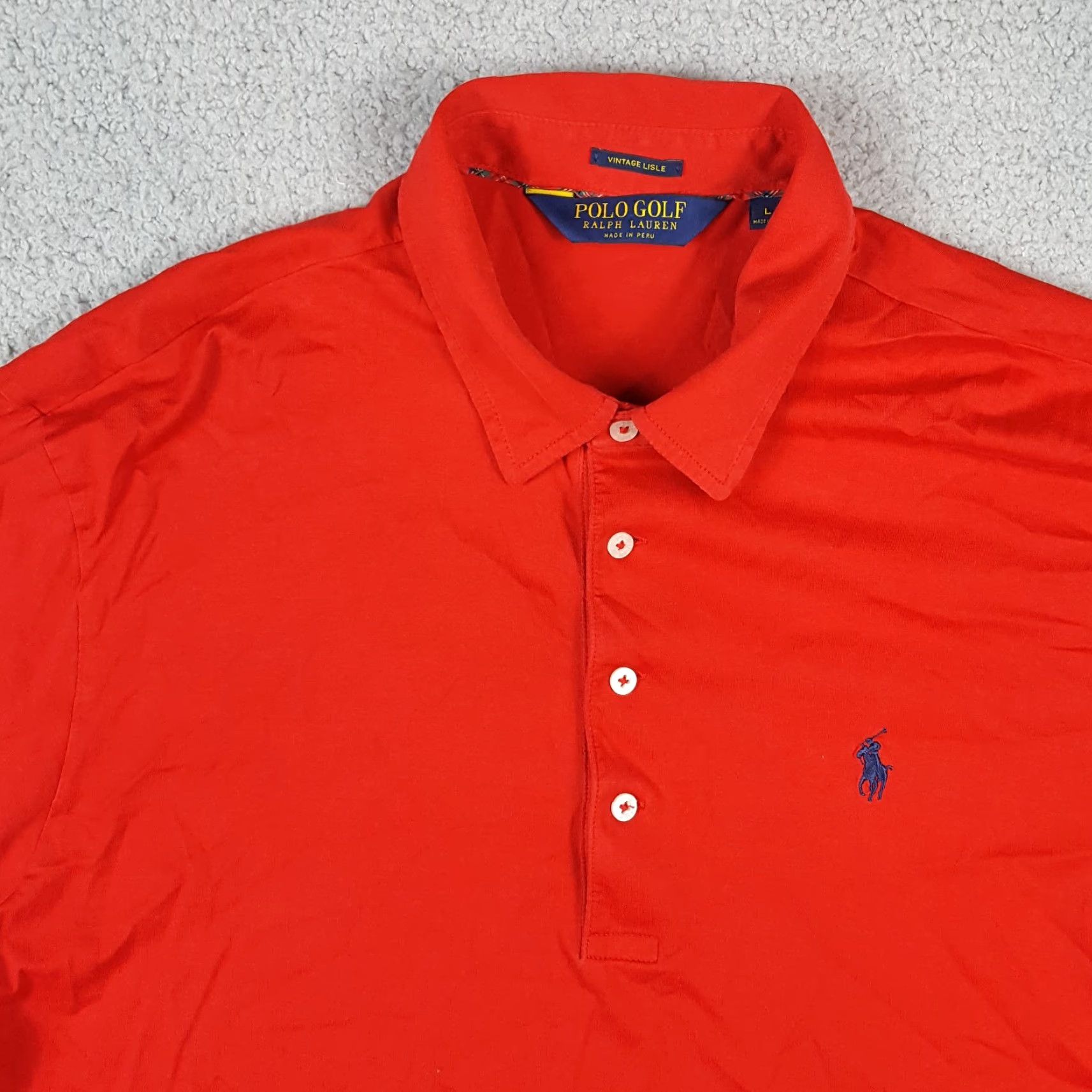 Polo Ralph Lauren Vintage Polo Ralph Lauren Men's Golf Polo Shirt 90s Preppy Pony Red Cotton Short Sleeve Size L Size US L / EU 52-54 / 3 - 2 Thumbnail