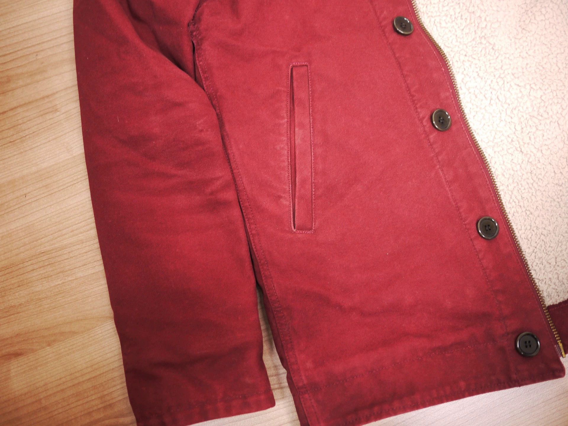 Visvim VISVIM DECKHAND JKT BURGUNDY 2 Used Size US M / EU 48-50 / 2 - 5 Thumbnail
