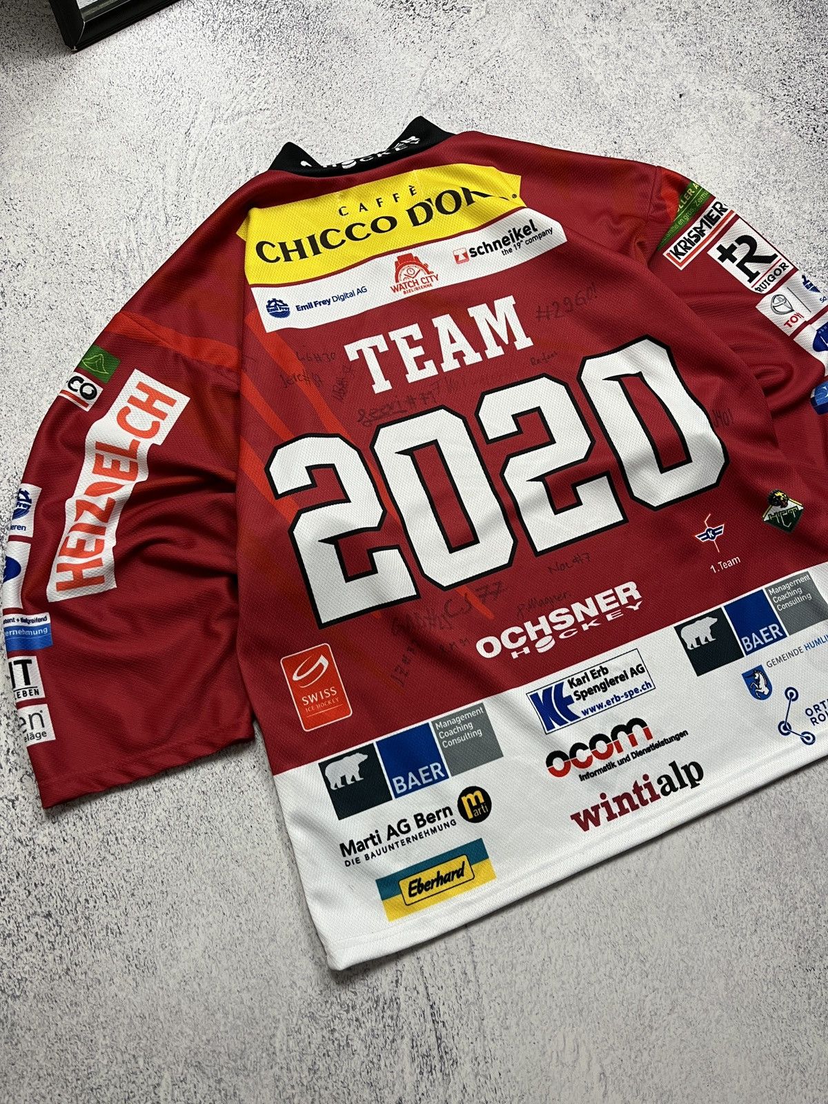 NHL Swiss Eastern Selects Team 2022 Signed Hockey Jersey Rare Size US L / EU 52-54 / 3 - 7 Thumbnail