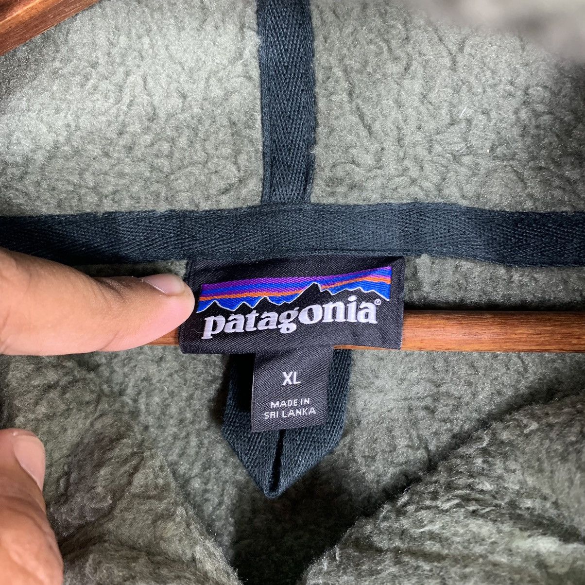 Patagonia × Vintage VINTAGE PATAGONIA DEEP PILE RETRO X FLEECE HOODIE JACKET Size US XL / EU 56 / 4 - 9 Thumbnail