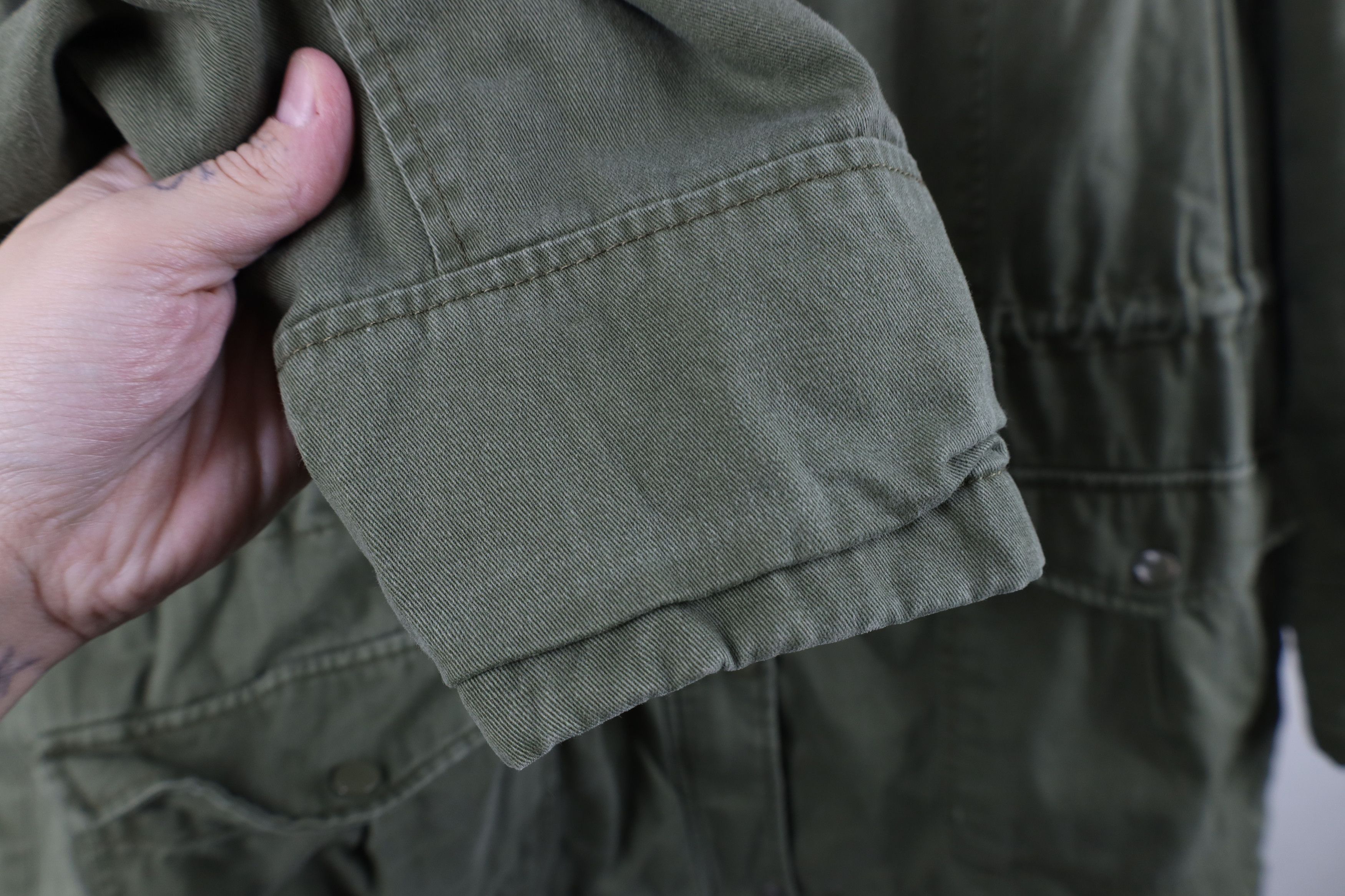 Vintage Vintage 90s Streetwear Style Quilted Hooded Field Jacket Size 3XL / US 20-22 - 7 Thumbnail