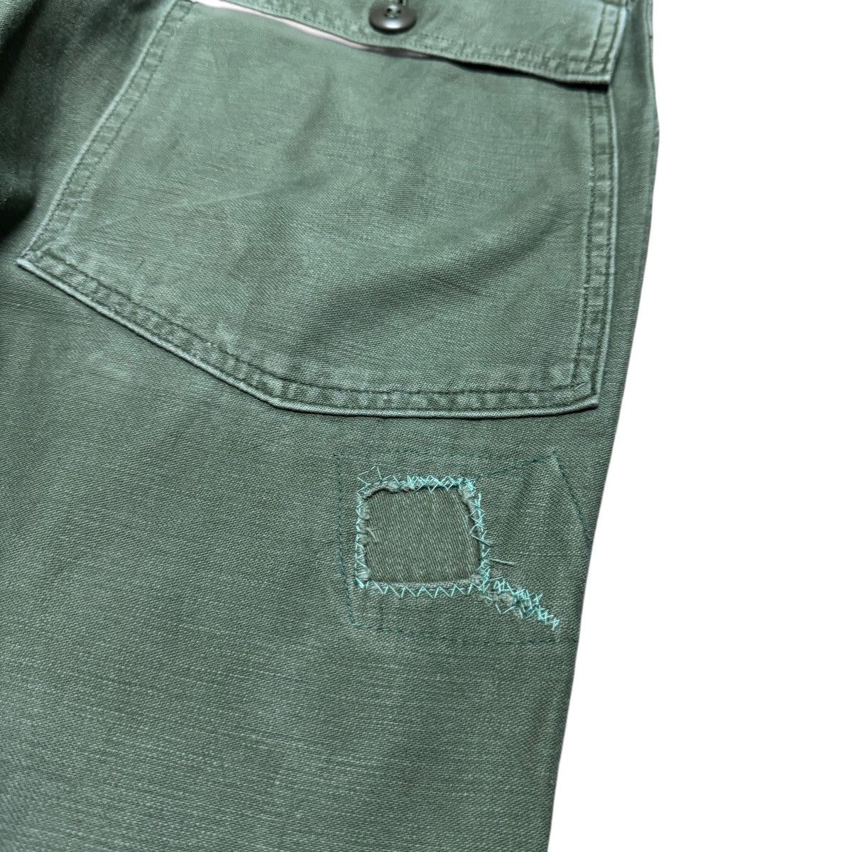 Vintage Vintage 80s OG107 Us Army Fatigue Pants Repaired Size US 34 / EU 50 - 13 Thumbnail