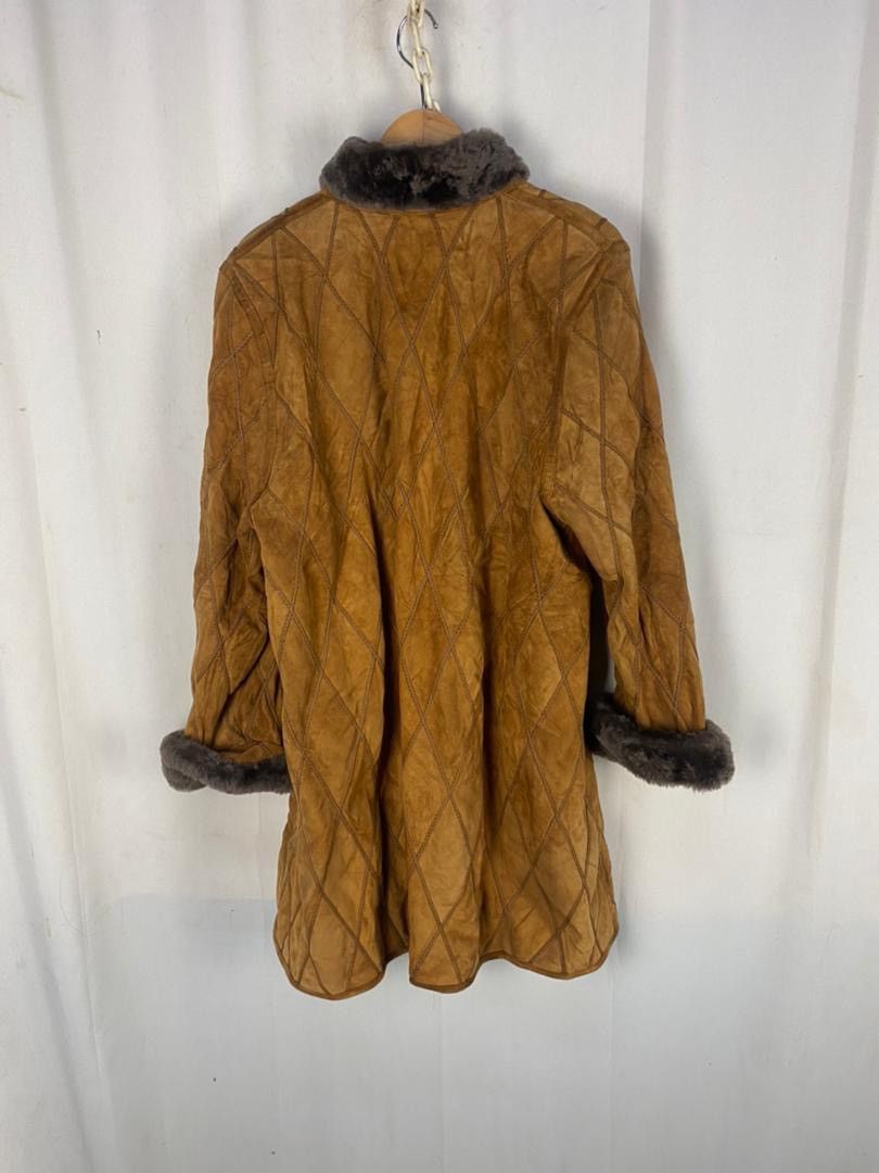 Leather Pincopel shining suede button up trench coat Size L / US 10 / IT 46 - 13 Thumbnail