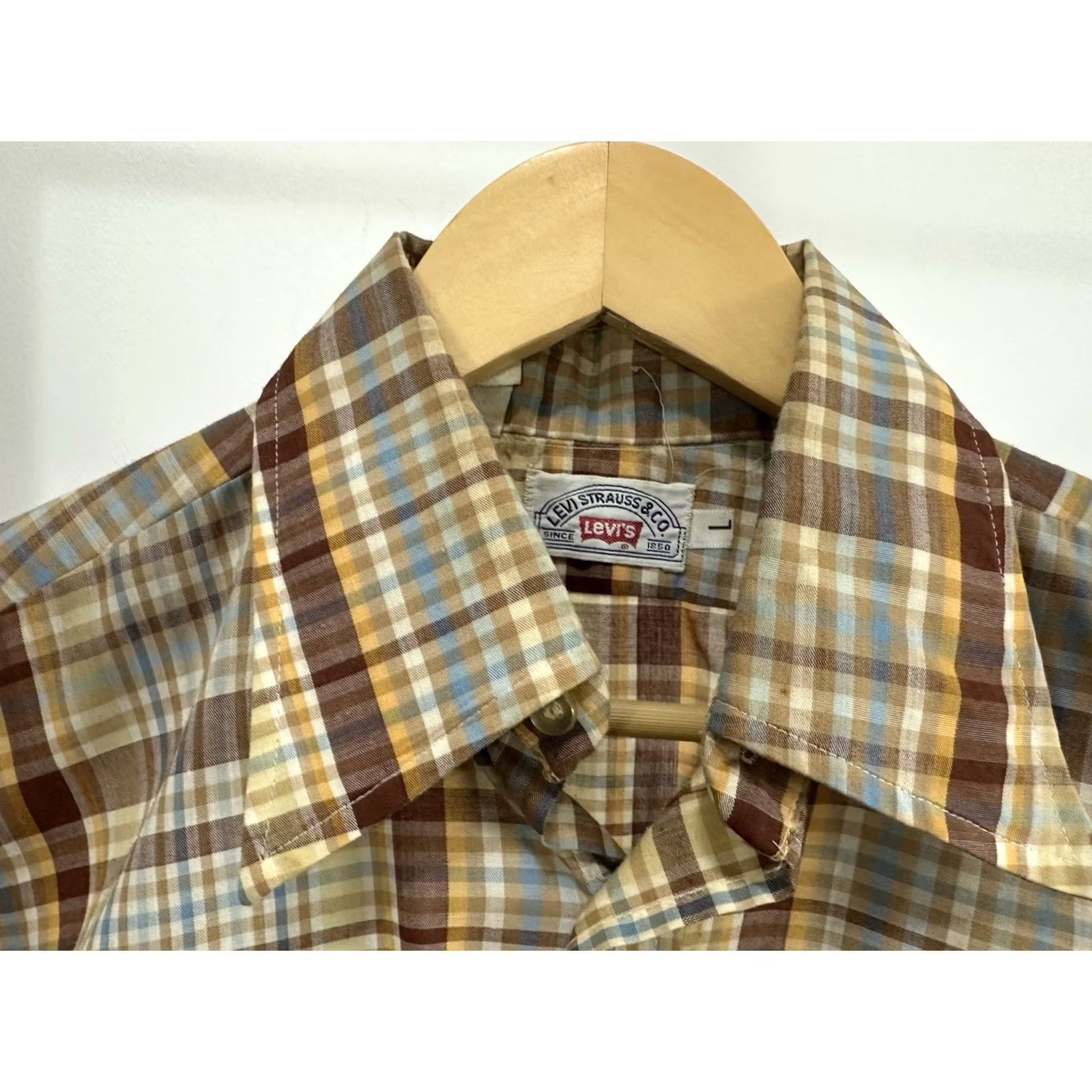 Levi's VTG Levi's Plaid Button Long Sleeve Western Cowboy Rodeo Shirt L Mens Multicolor Size US L / EU 52-54 / 3 - 3 Thumbnail
