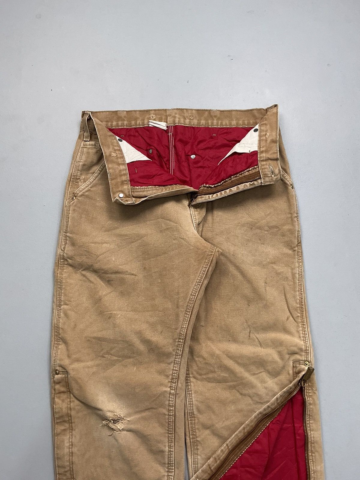Carhartt Vintage Carhartt B10 BRN quintet line carpenter workwear Size US 32 / EU 48 - 4 Thumbnail