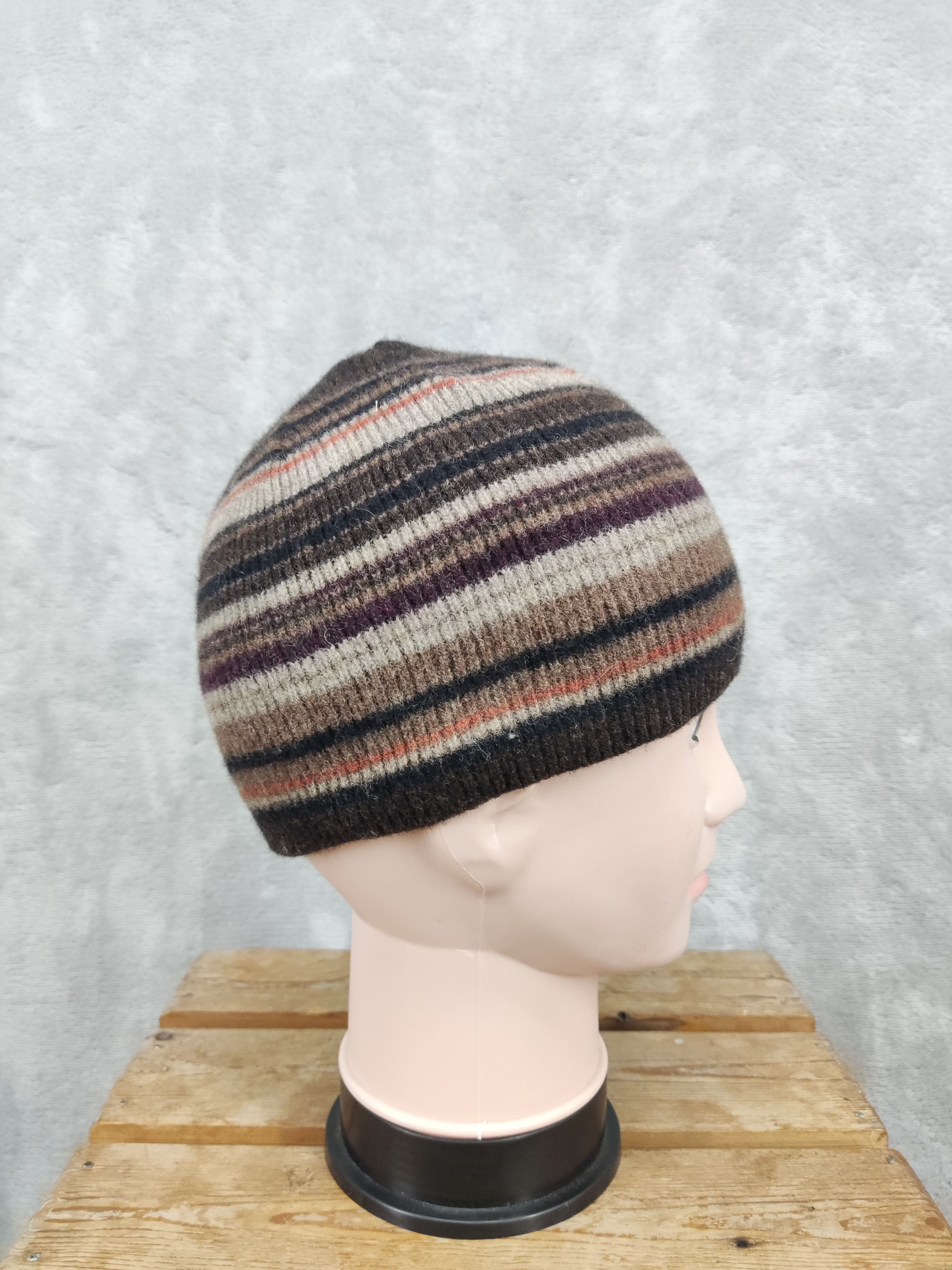 Timberland Vintage Timberland Striped Wool Beanie Hat Size ONE SIZE - 3 Thumbnail