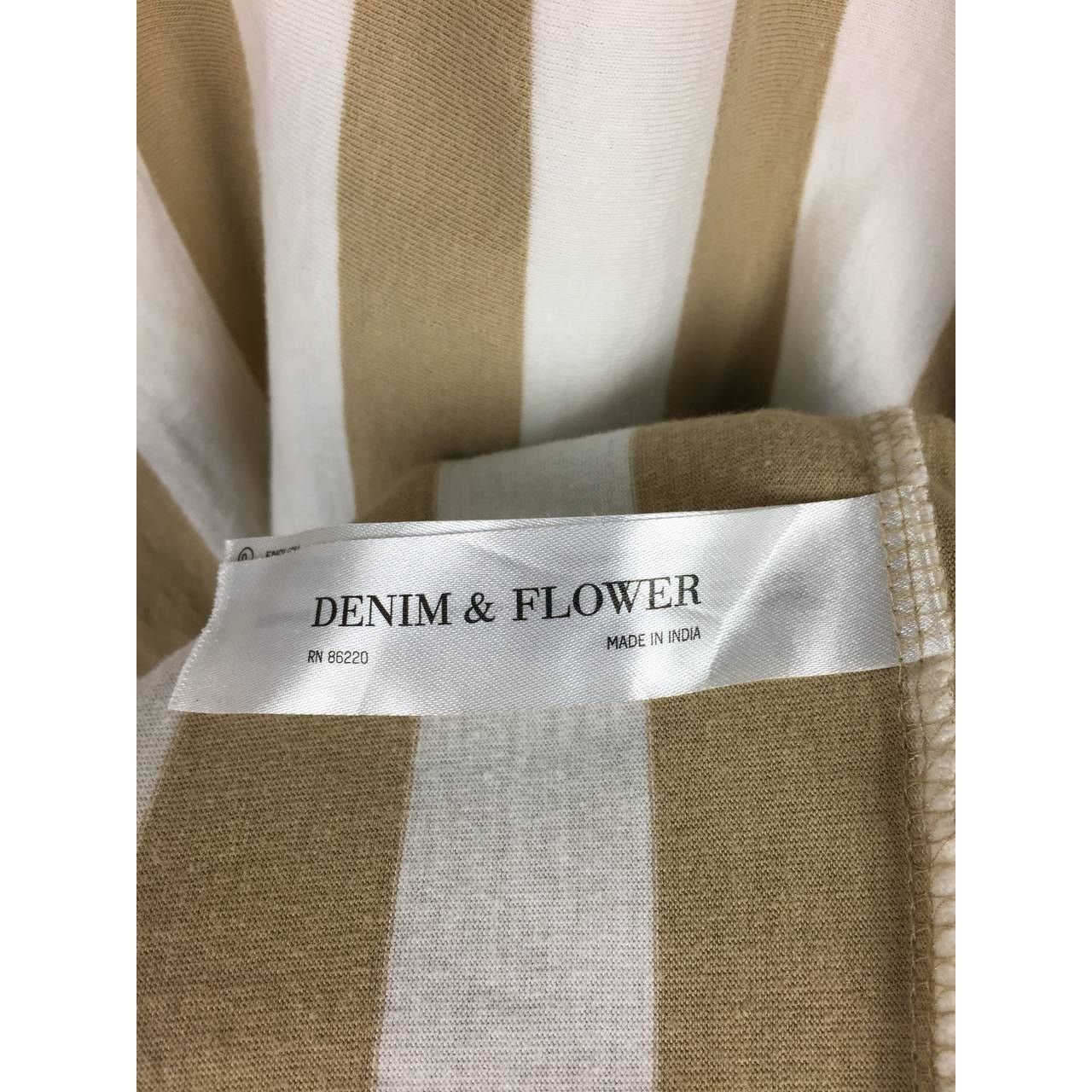 Vintage Denim & Flower Ricky Singh Thought Spell Out Logo Stripe Tee Size US L / EU 52-54 / 3 - 13 Thumbnail