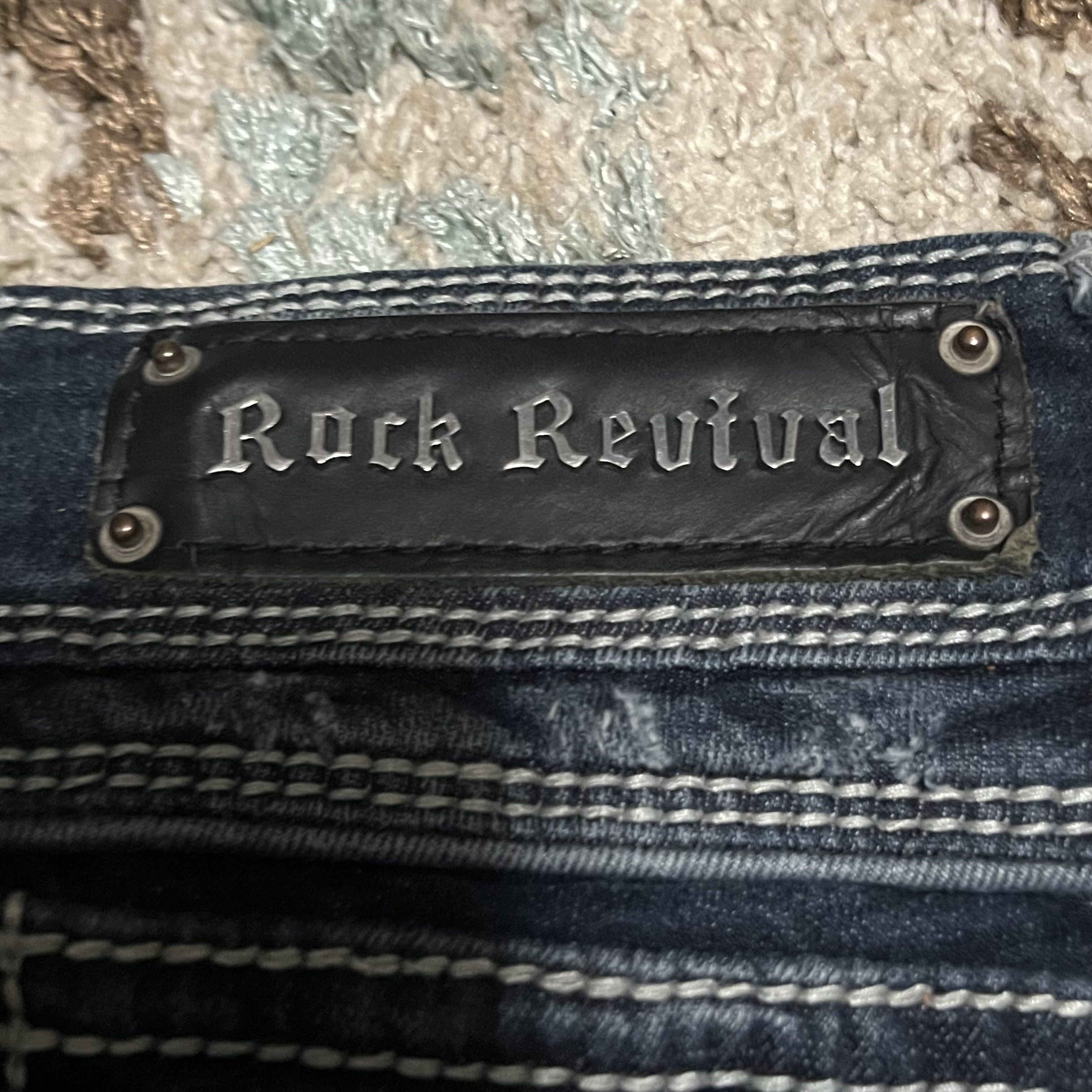 Rock Revival Rock Revival Elizabeth Wide Leg Jeans Size 28 Hemmed Y2K Size 28" / US 6 / IT 42 - 5 Thumbnail