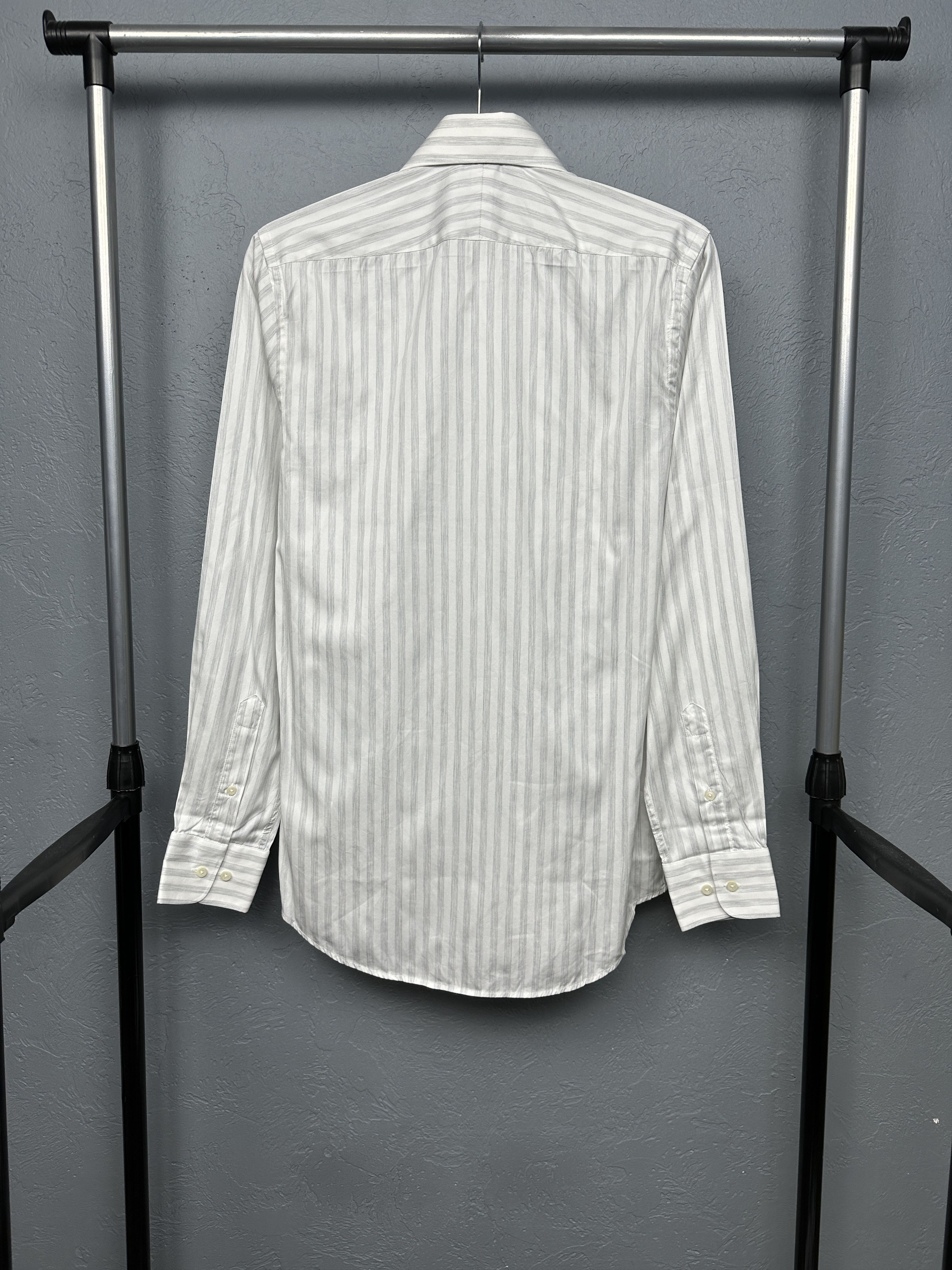 Suitsupply Suitsupply Mens Long Sleeve Striped Shirt Size US S / EU 44-46 / 1 - 8 Thumbnail