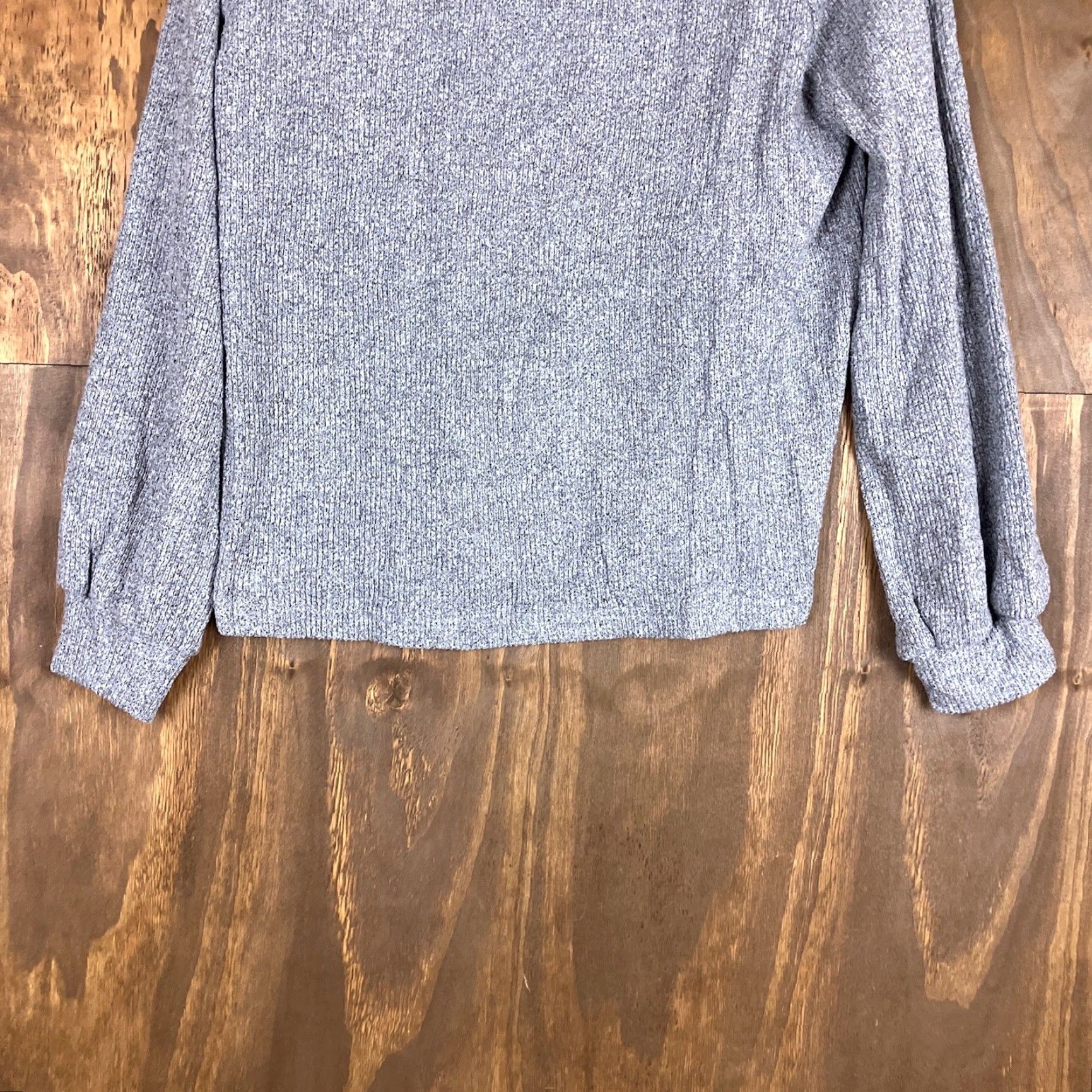 Vintage Tropik Womens Sweater Charcoal Ribbed Boat Neck Long Sleeve Knit Stretch Large Size L / US 10 / IT 46 - 3 Thumbnail
