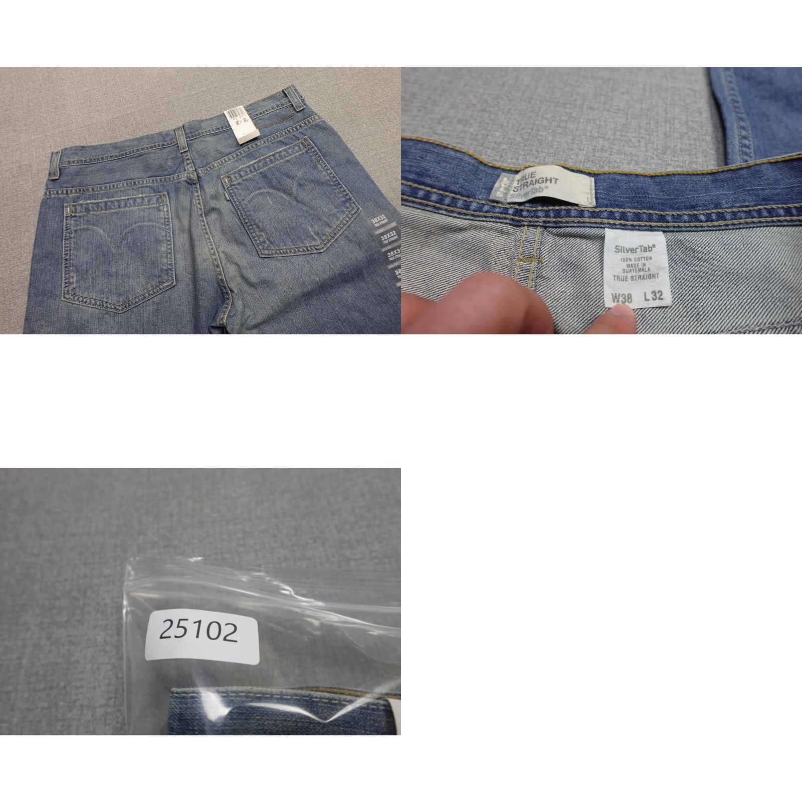 Levi's Vintage Levi's Silvertab Jeans Mens 38x32 Blue Baggy Wide-Leg Light Wash NWT Levi's Jeans Mens 38 32 Blue Baggy Wide-Leg Light Wash NWT Size US 38 / EU 54 - 9 Thumbnail