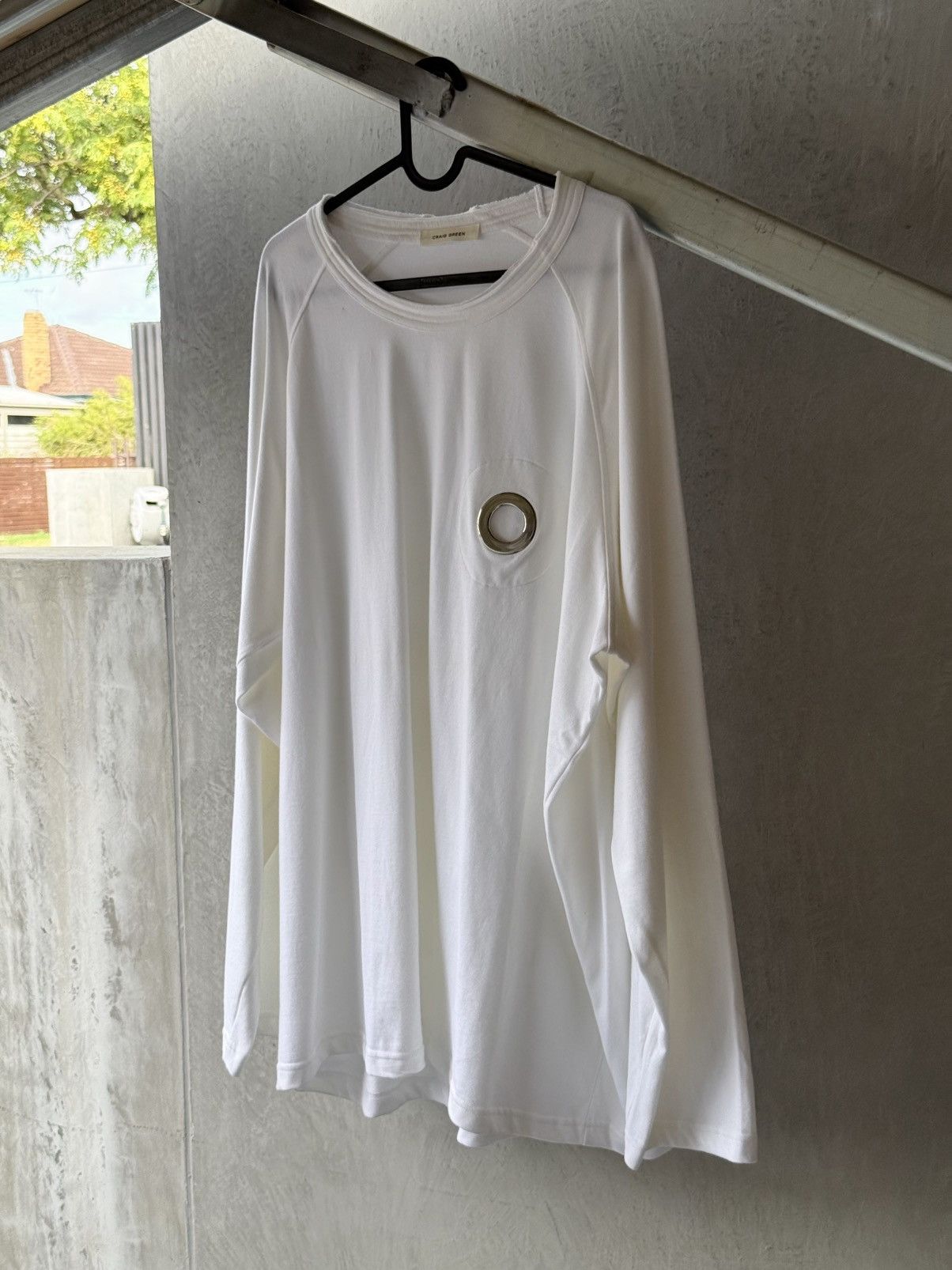Craig Green CRAIG GREEN White Metal Ring Long Sleeve Tee Size US XL / EU 56 / 4 - 2 Thumbnail