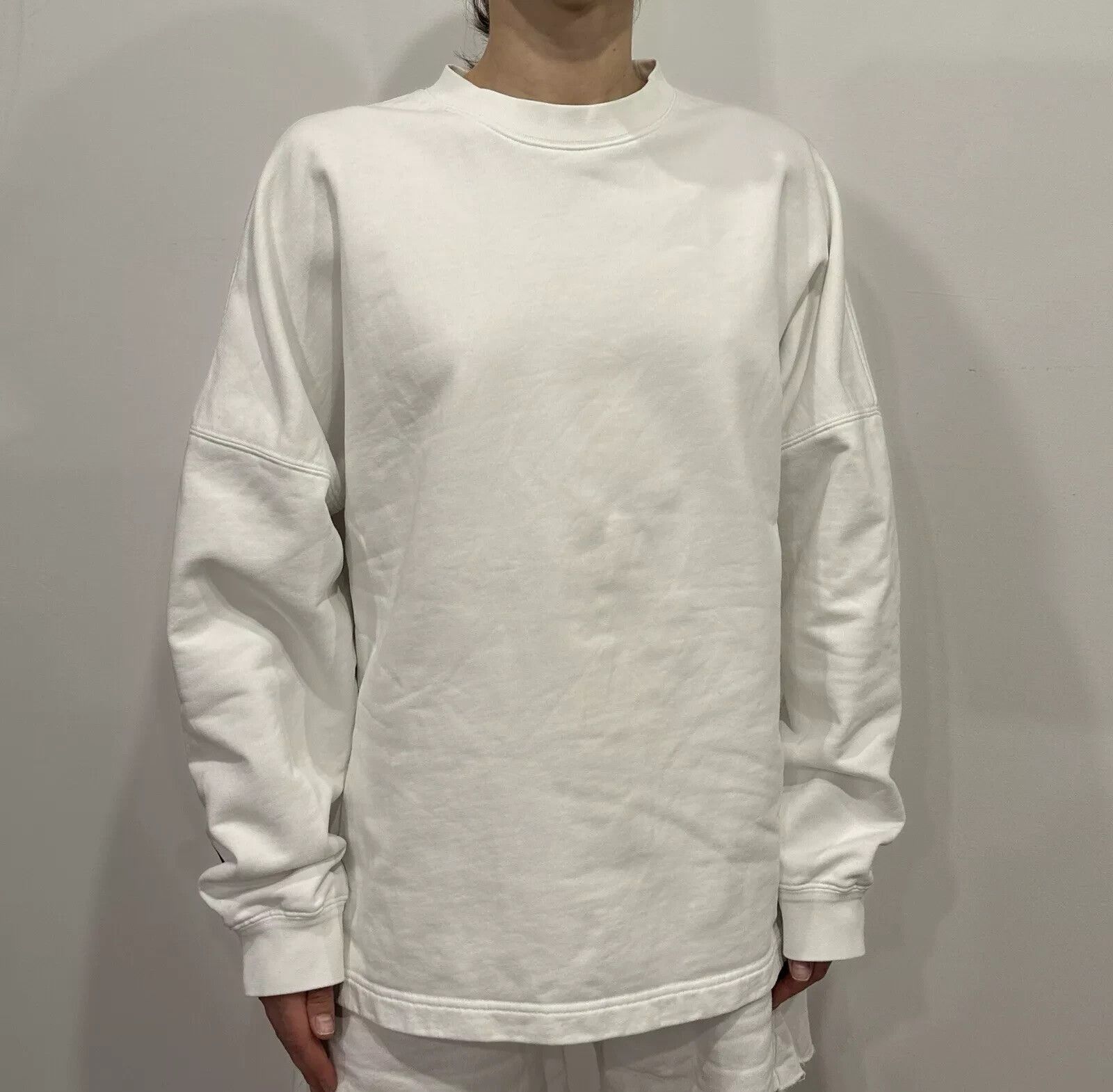 Alexander Wang T Alexander Wang Cotton Sweatshirt Back Logo White Size S Size S / US 4 / IT 40 - 6 Thumbnail