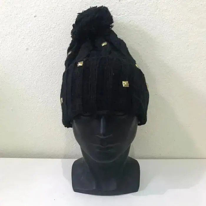 Japanese Brand Japanese Brand Punk Spark Bobble Beanie Hat Size ONE SIZE - 3 Thumbnail