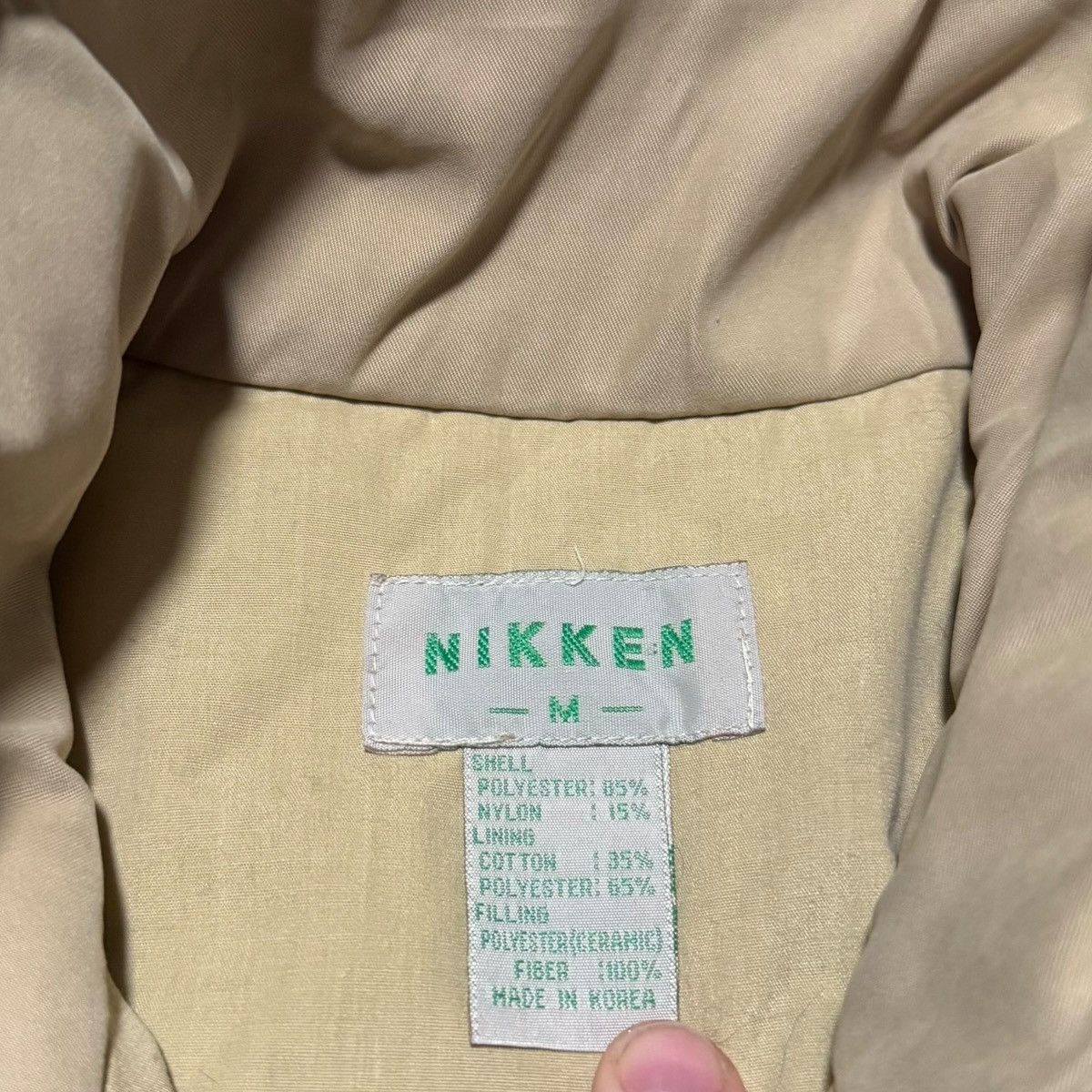 Vintage Vintage Nikken Logo Khaki Button Up Vest Men's Medium Size US M / EU 48-50 / 2 - 4 Thumbnail