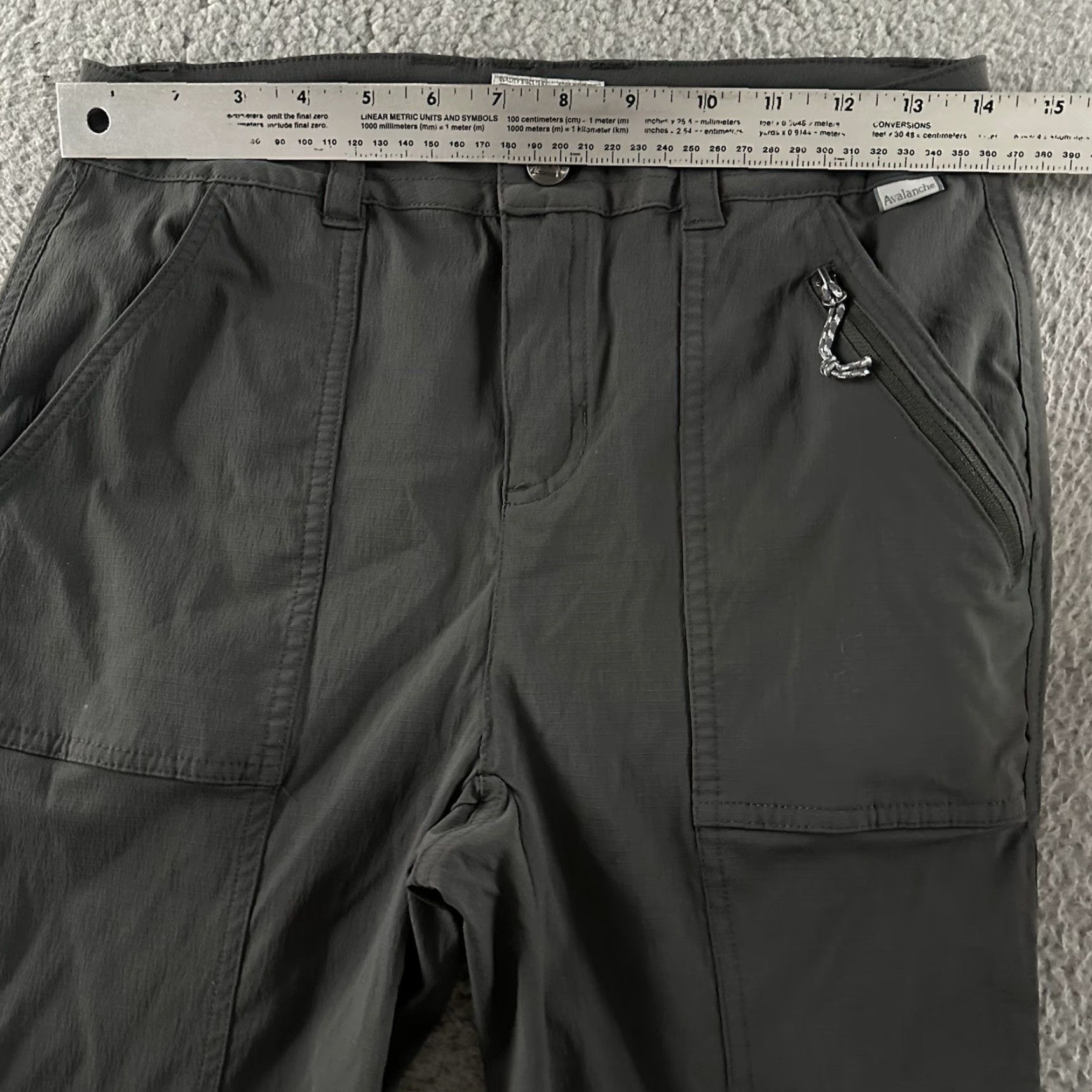 Avalanche Avalanche Womens Pants Gray Size Small Utility Zip Pocket Stretch Nylon Blend Size 28" / US 6 / IT 42 - 5 Thumbnail
