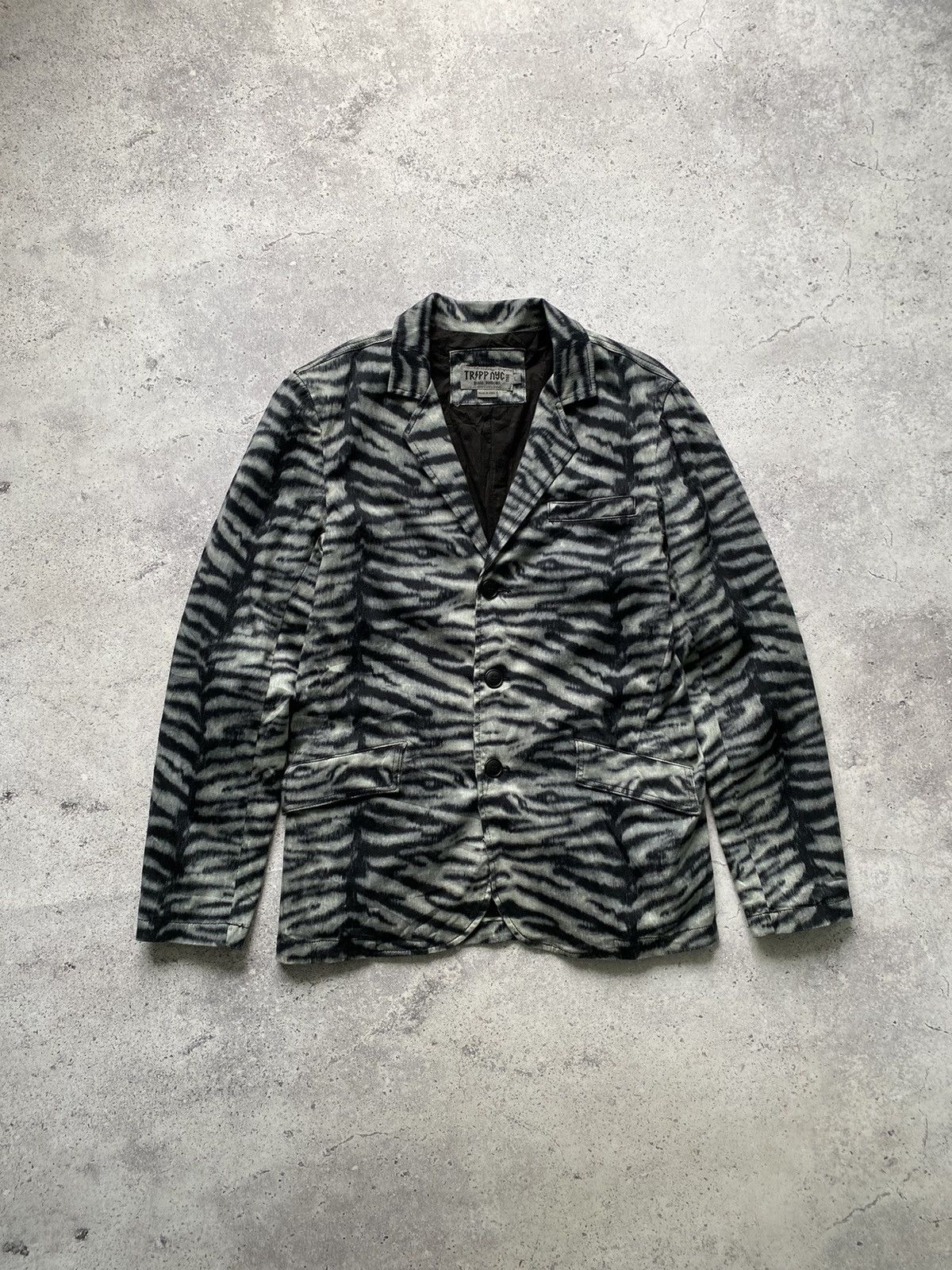 Japanese Brand × Tripp NYC Tripp Nyc Zebra Avant Garde Vintage Blazer Jacket Size US L / EU 52-54 / 3 - 1 Thumbnail