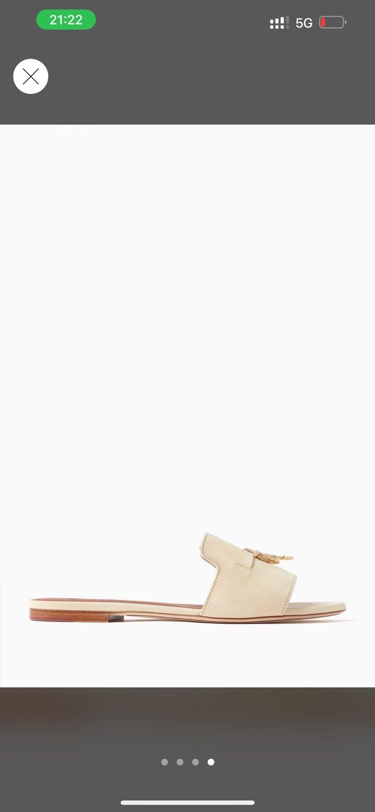 Loro Piana Summer Charms Slippers in Suede Size US 7 / IT 37 - 2 Thumbnail