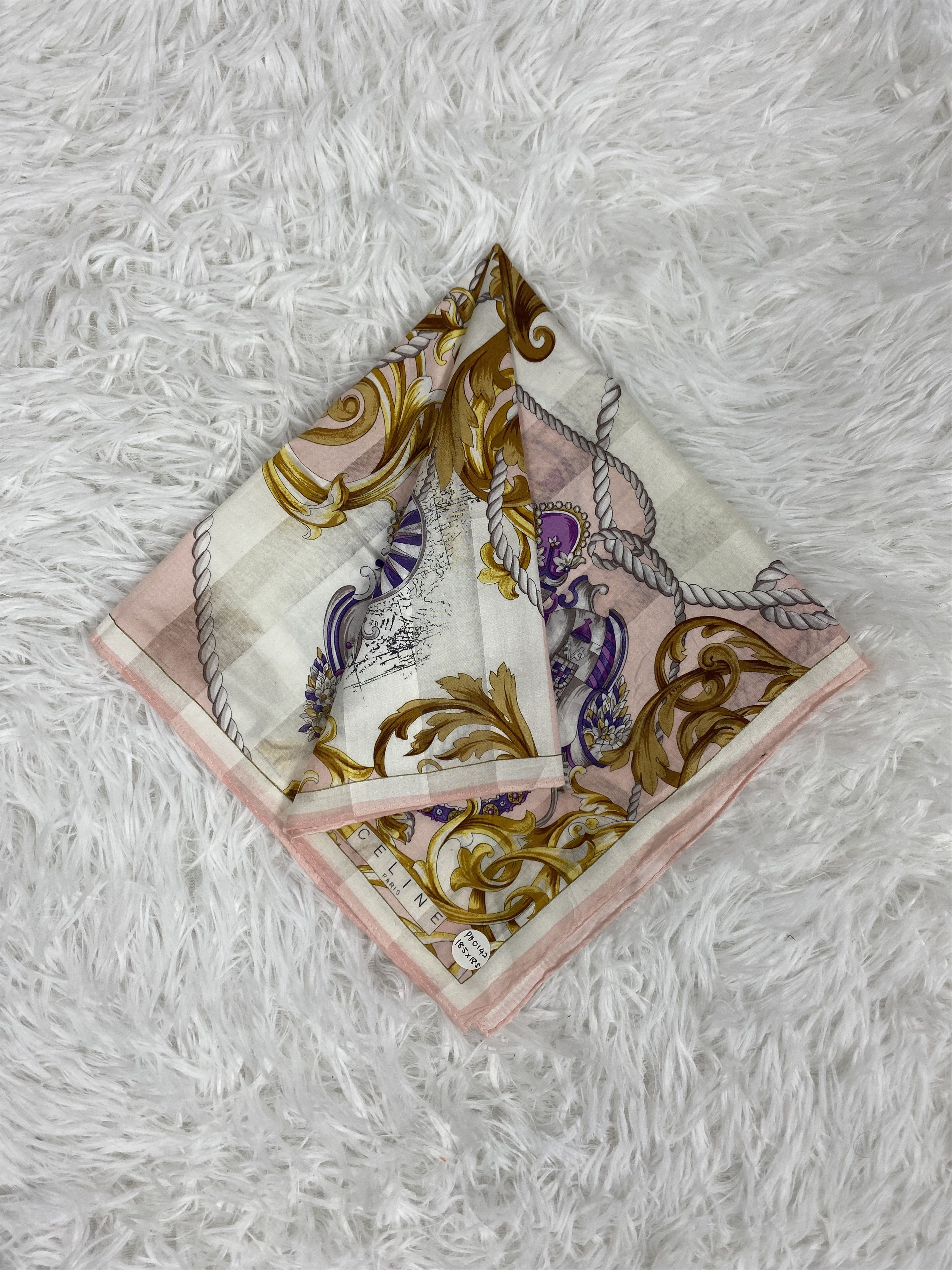 Celine Vintage Celine Handkerchief PH0142 Size ONE SIZE - 1 Thumbnail