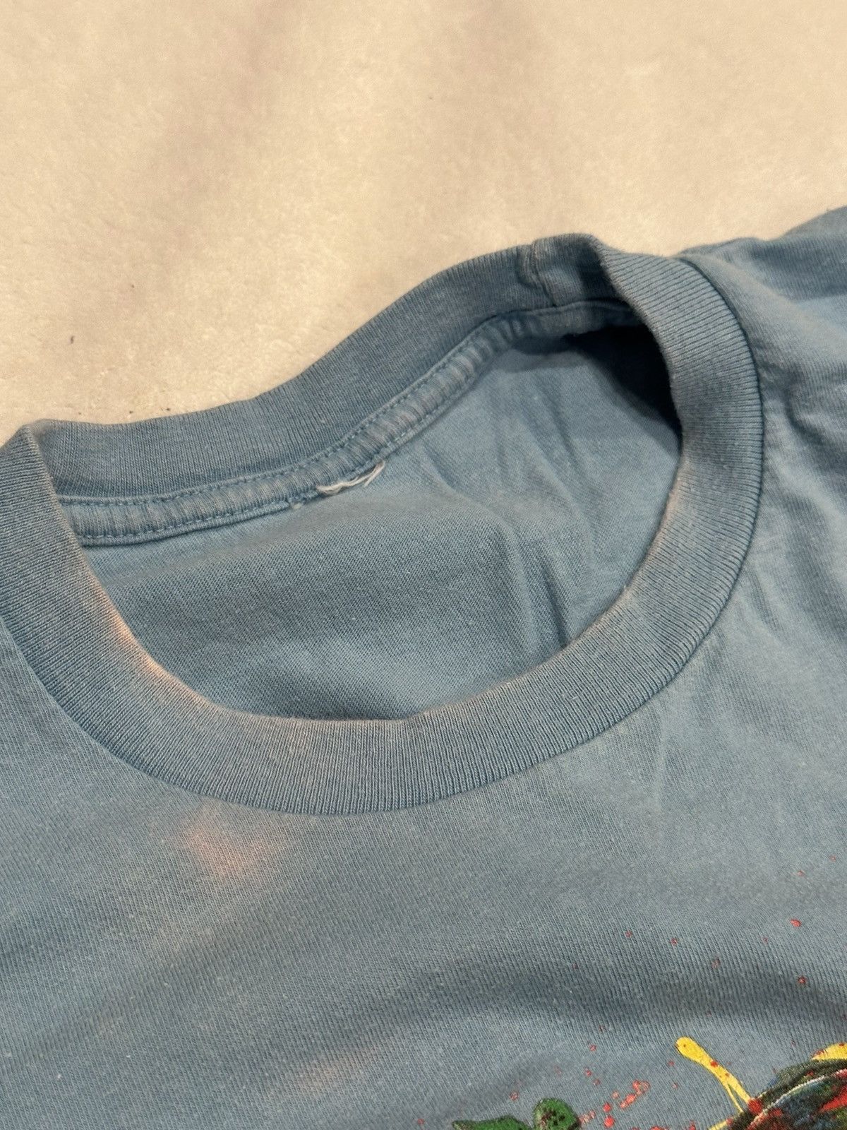 Supreme Supreme Paint Logo Tee - Light Slate Size US L / EU 52-54 / 3 - 3 Thumbnail
