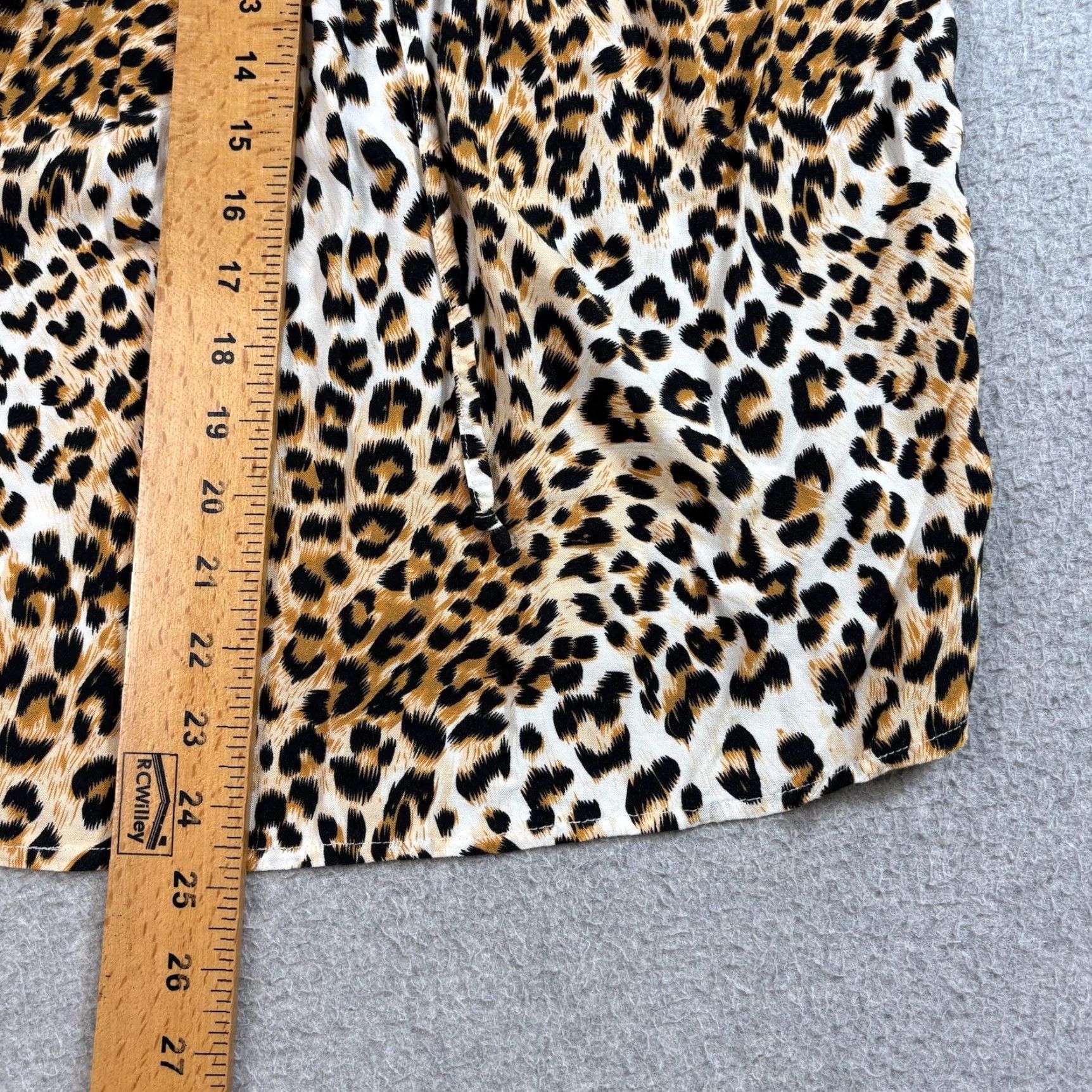 Vintage Savanna Jane Shirt Womens Large Leopard Print Embroidered Boho Peasant Blouse Size L / US 10 / IT 46 - 6 Thumbnail