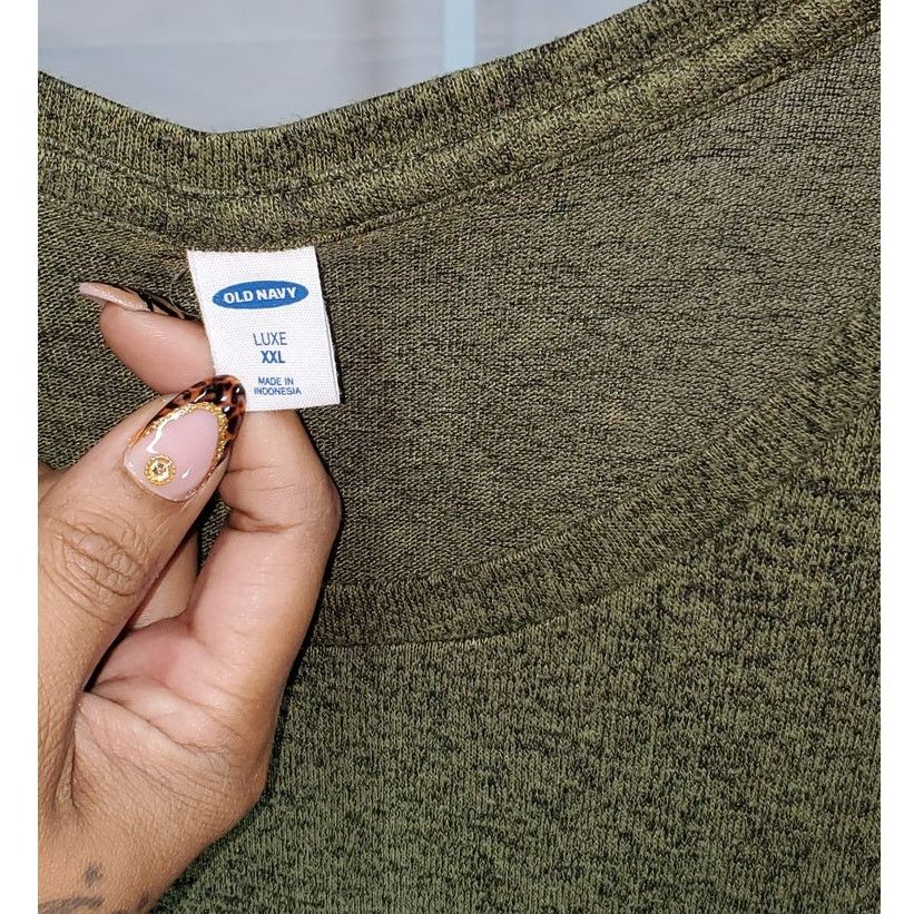Old Navy Old Navy Luxe Green Short Sleeve Women’s Top Size XXL Size XXL / US 16-18 / IT 52-54 - 5 Thumbnail