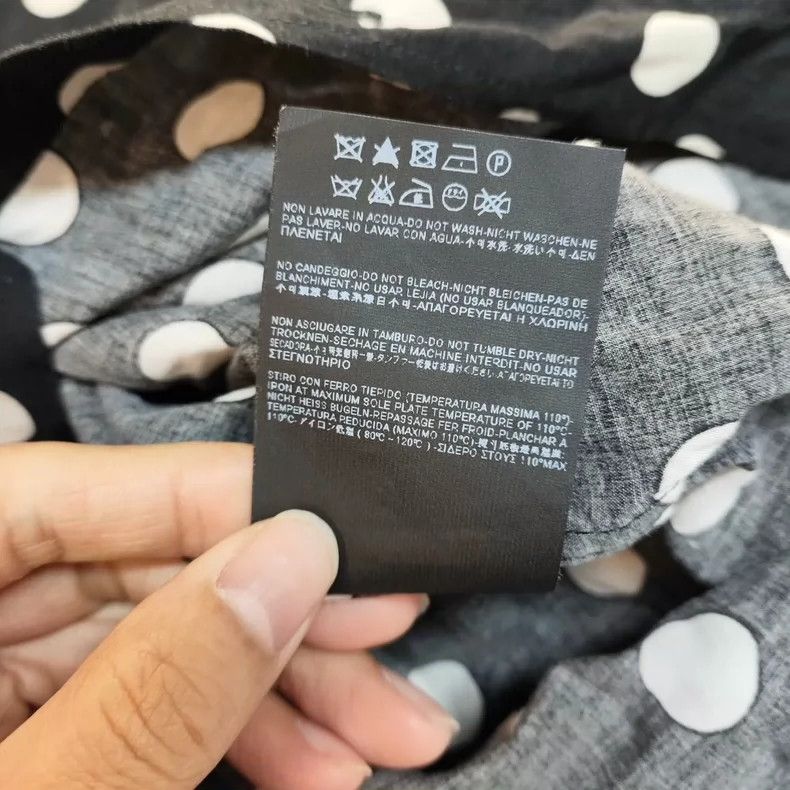 Yves Saint Laurent Saint Laurent Black White Dot Shirt 2502-Nextarrow Size XS / US 0-2 / IT 36-38 - 6 Thumbnail