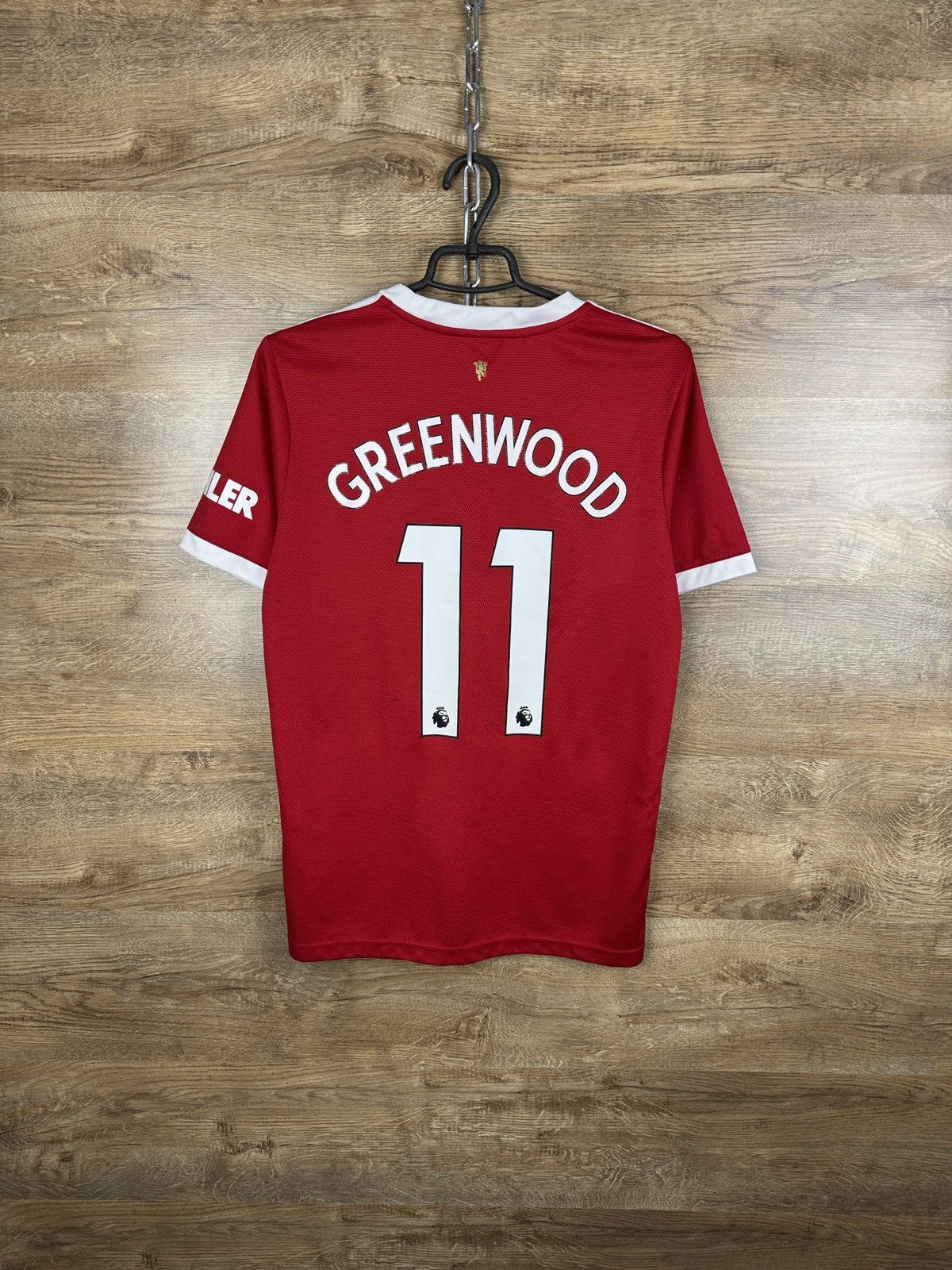 Adidas Mens Vintage Adidas Manchester United Greenwood T-shirt tee Size US S / EU 44-46 / 1 - 1 Thumbnail