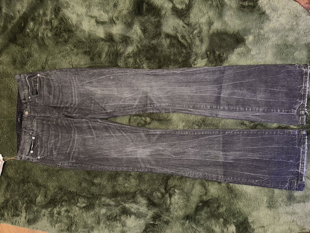 Purple Brand Purple Brand P072-SSVB Super Stack Flare Coated Black Size US 31 - 3 Thumbnail