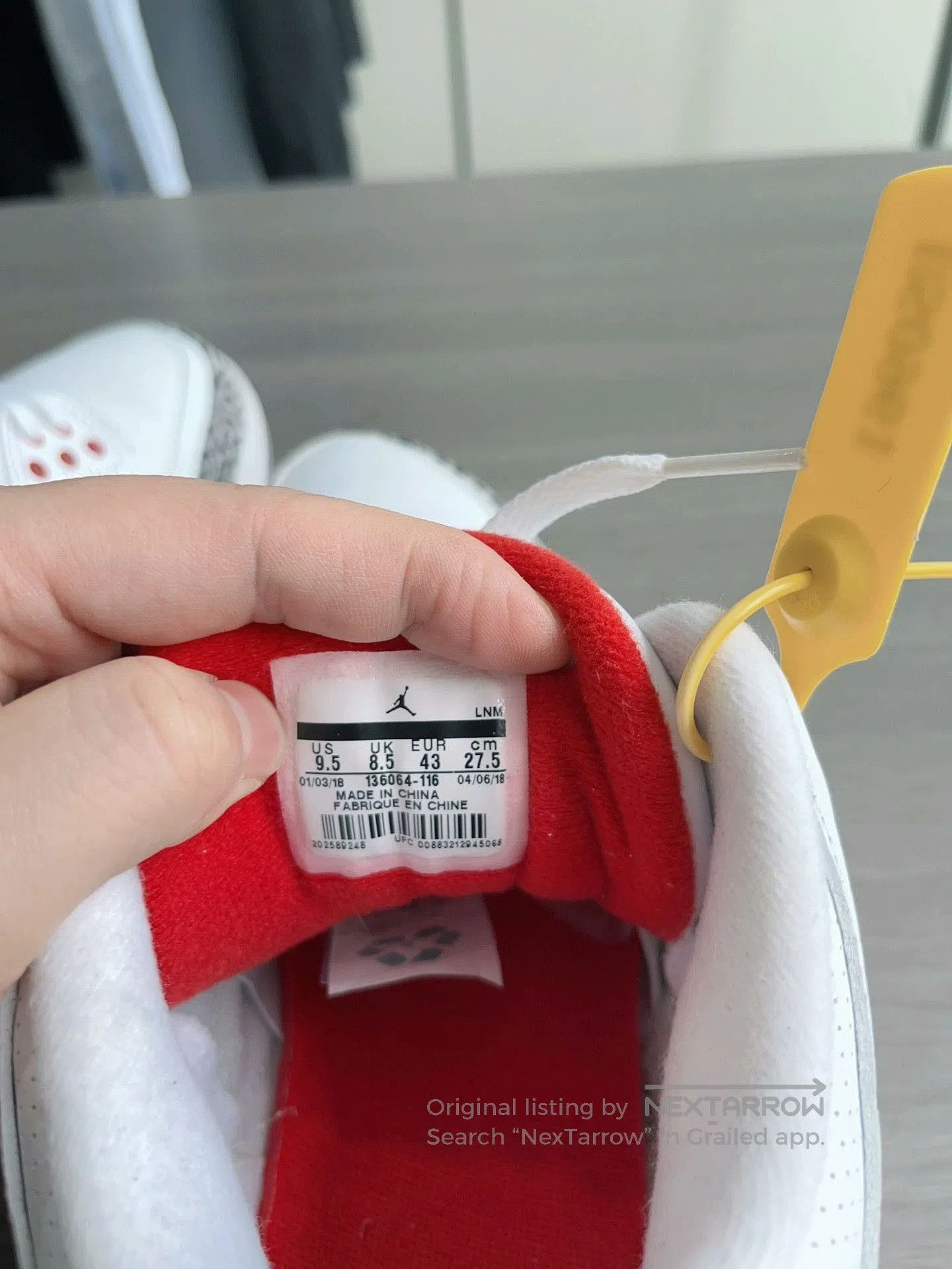 Jordan Brand Air Jordan 3 White Red. Size US 10 / EU 43 - 8 Thumbnail
