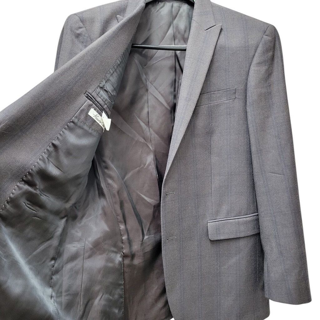 Kenneth Cole Kenneth Cole New York Men 100% Wool Suit Separate Jacket 42R Size 42R - 6 Thumbnail