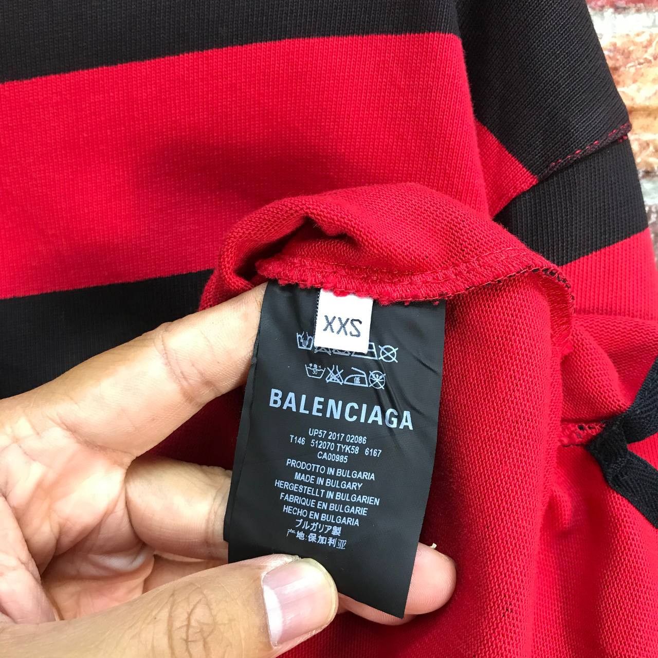Balenciaga BALENCIAGA STRIPED RUGBY POLO Size US XXS / EU 40 - 10 Thumbnail