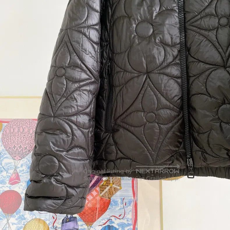 Louis Vuitton Louis Vuitton Floral black aged cotton-padded jacket Size US S / EU 44-46 / 1 - 4 Thumbnail
