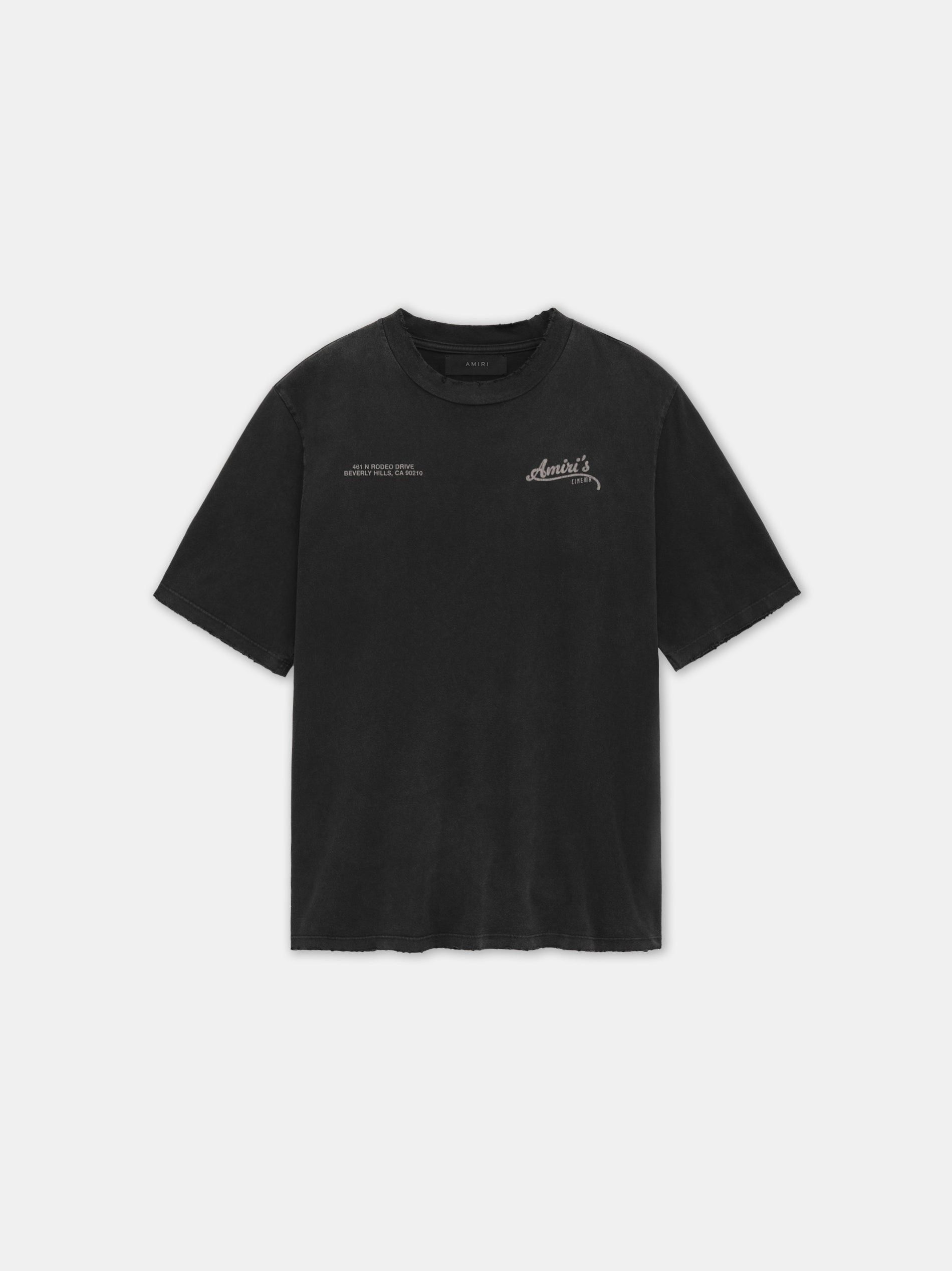 Amiri o1orln1025 Cinemas Vintage T-Shirt in Black Size US M / EU 48-50 / 2 - 1 Thumbnail