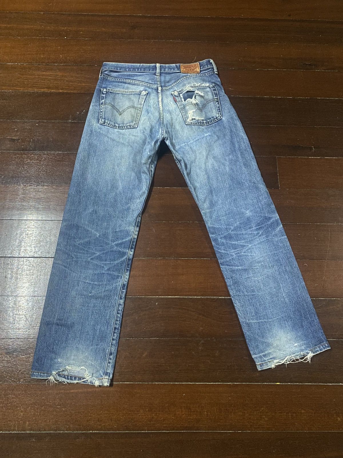 Levi's Vintage Redline Levi's Big E 503B LVC rework distressed Size US 32 / EU 48 - 10 Thumbnail