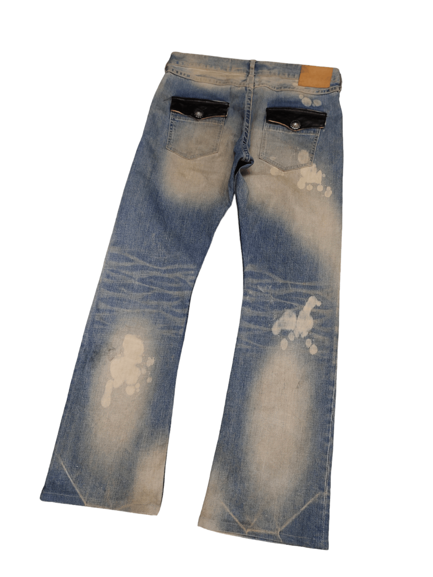 Issey Miyake Flare Jeans Ayuite Issey Miyake Distress Faded Bootcut Y2k Size US 34 / EU 50 - 10 Thumbnail