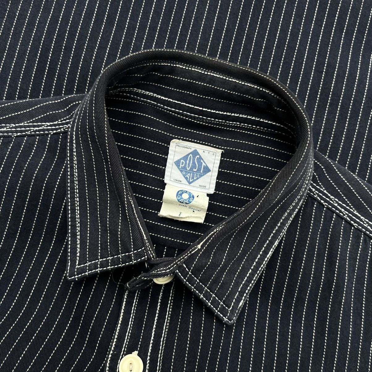 Japanese Brand × Post Overalls Post O'alls Pantograph NYC UNION MADE Hickory Shirt Size US L / EU 52-54 / 3 - 6 Thumbnail