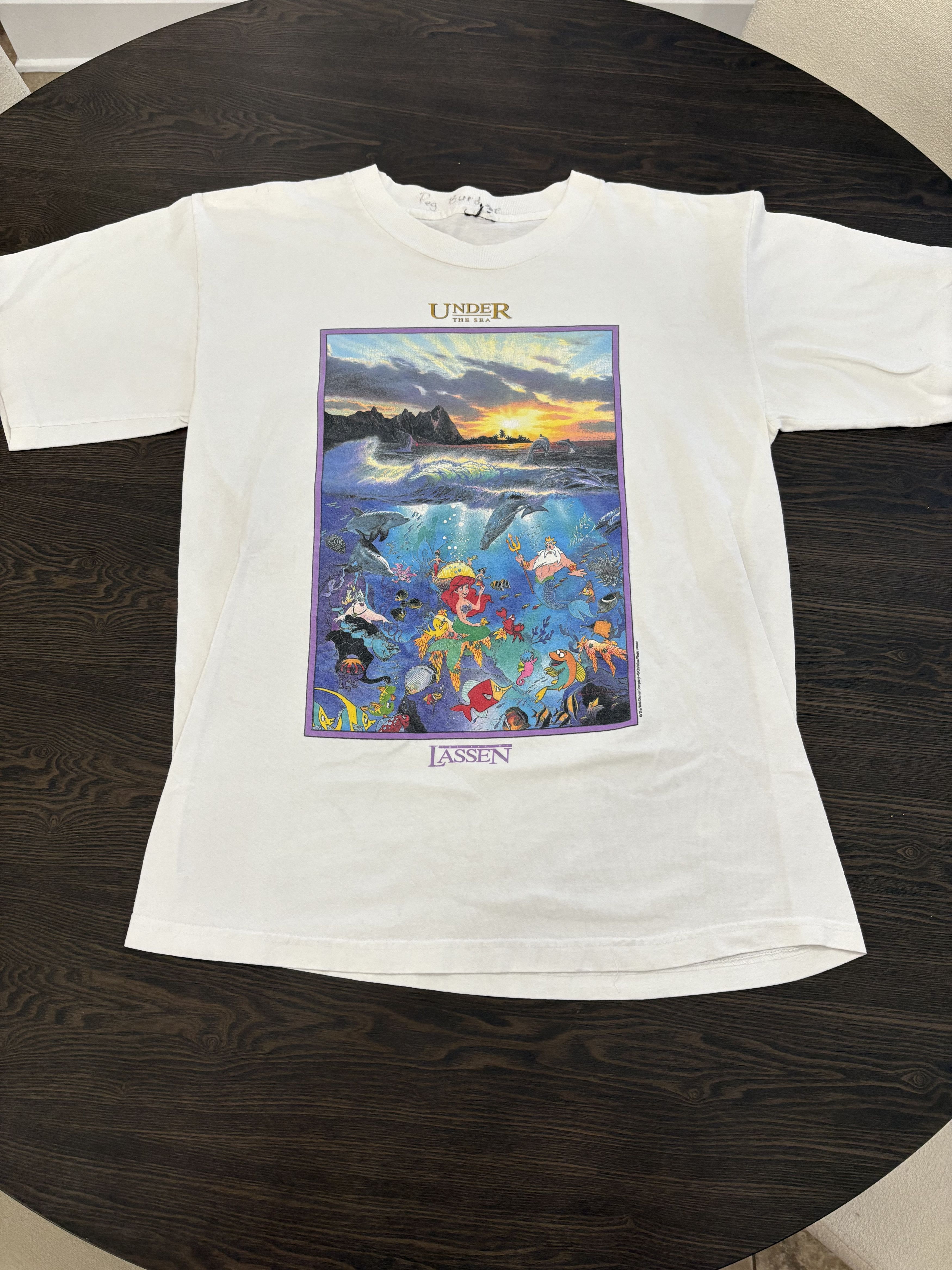 Disney × Vintage Vtg 90s Disney The Little Mermaid Under the Sea Tee Size L Size US L / EU 52-54 / 3 - 1 Thumbnail