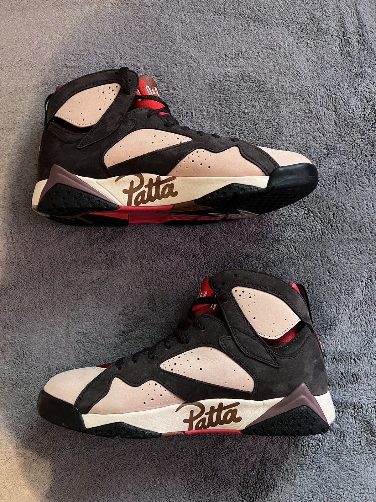 image of Jordan Patta Jordan 7 Retro Patta Shimmer Shoes in Brown, Men's (Size 12)