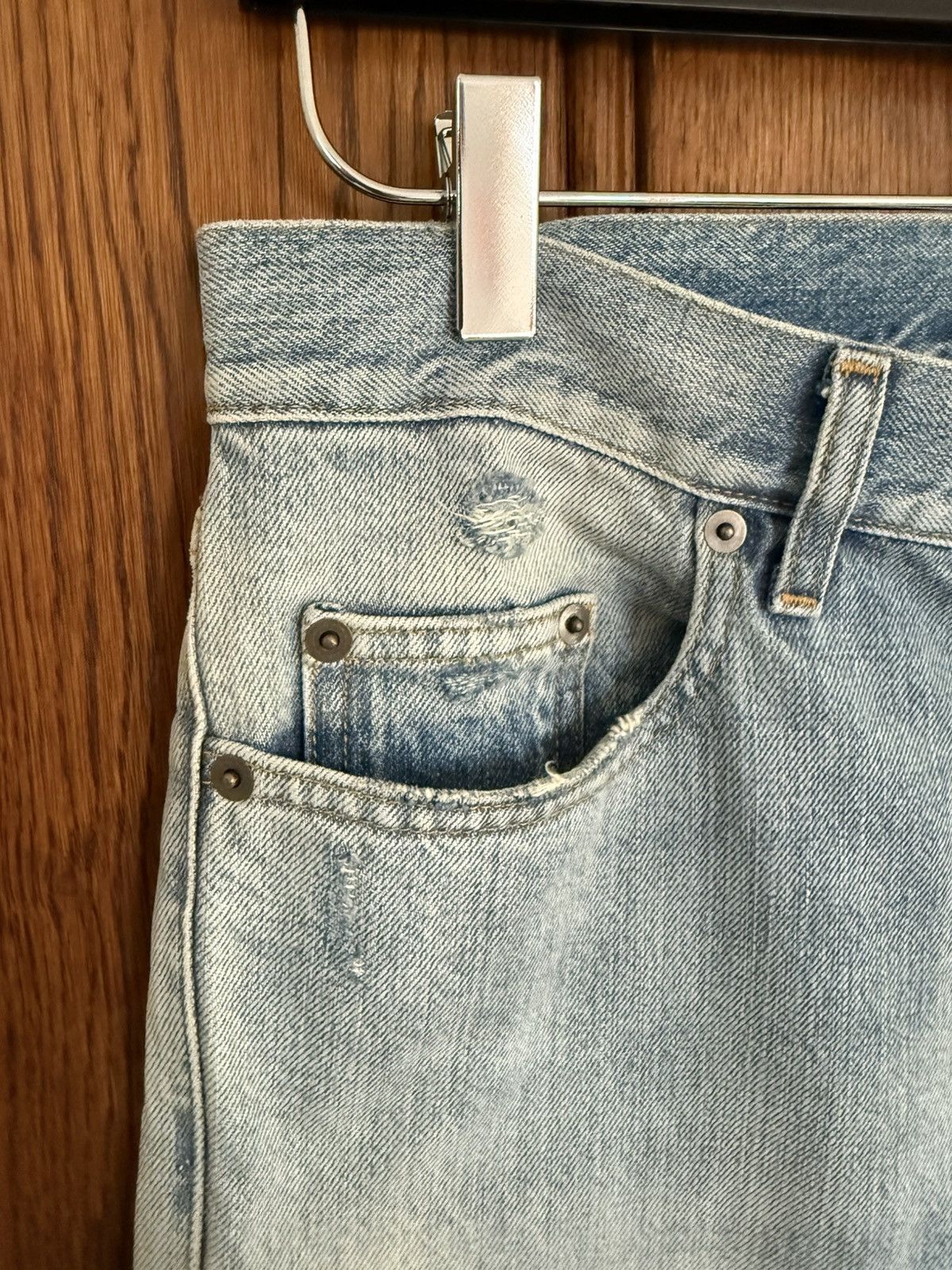 Saint Laurent Paris SS16 Saint Laurent knee rip trash jeans Hedi 29 D02 skinny Size US 29 - 14 Thumbnail