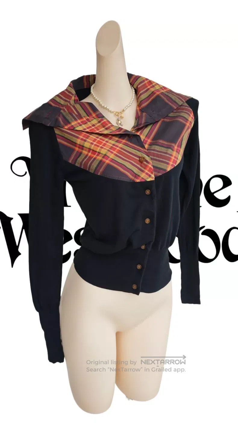 Vivienne Westwood Vivienne Westwood Plaid Top Sweater Size M / US 6-8 / IT 42-44 - 2 Thumbnail