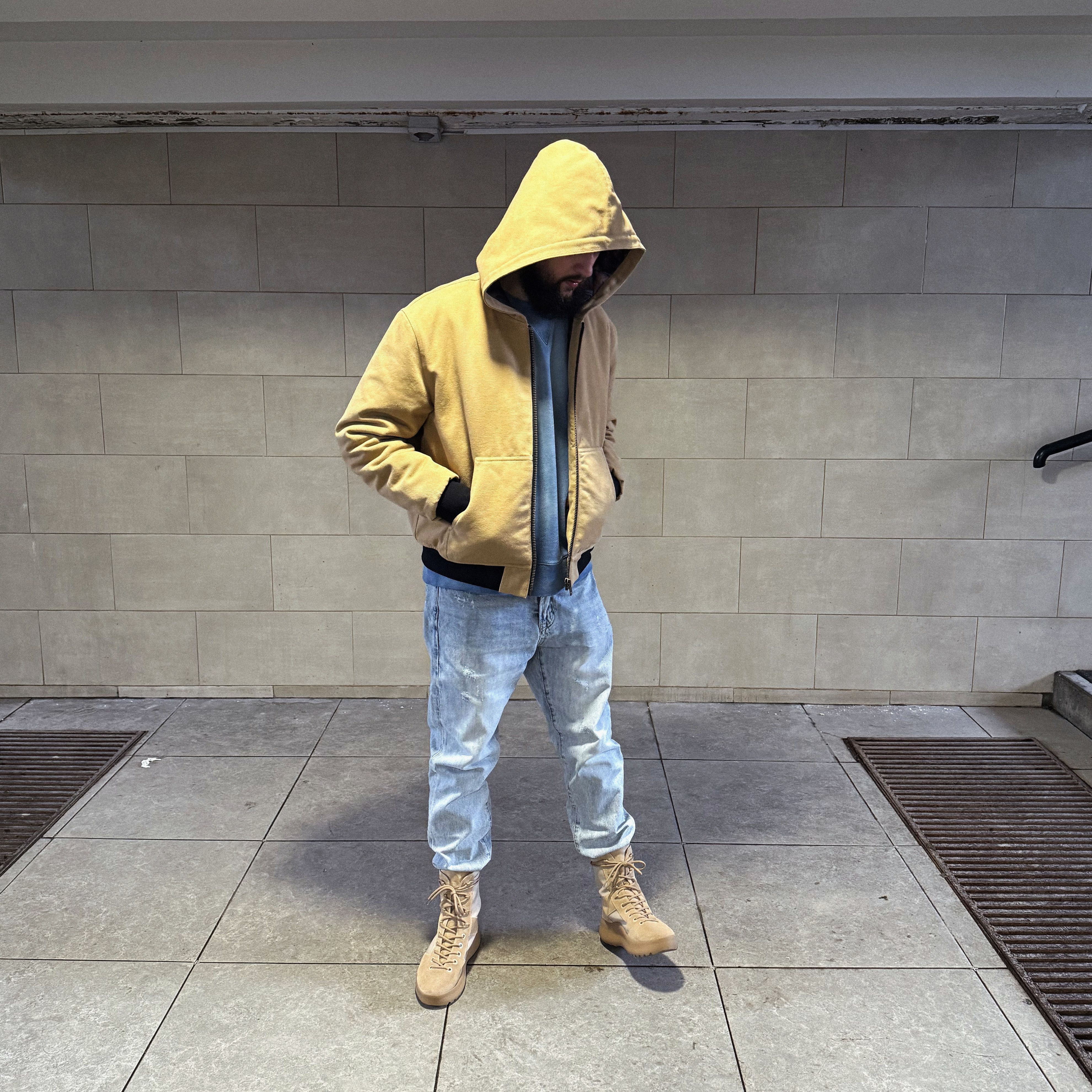 Carhartt Suture Studios 16oz. Canvas Hooded Work Jacket Camel Leopard Size US S / EU 44-46 / 1 - 9 Thumbnail