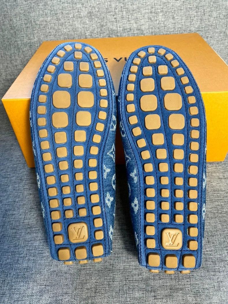 Louis Vuitton Louis Vuitton Blue Fashion Loafers for Men -2505 Size US 8 / EU 41 - 6 Thumbnail
