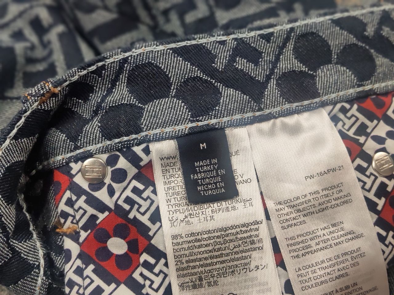 Tommy Hilfiger Richard Quinn Tommy Hilfiger Monogram jacquard Denim Jeans Size US 32 / EU 48 - 13 Thumbnail
